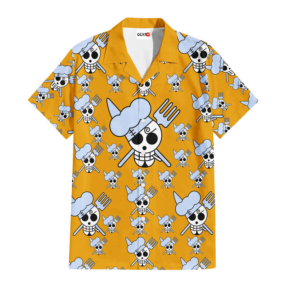 Vinsmoke Sanji Jolly Rogers Hawaiian Shirt
