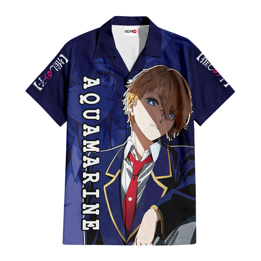 Aquamarine Hoshino Hawaiian Shirt Oshi No Ko