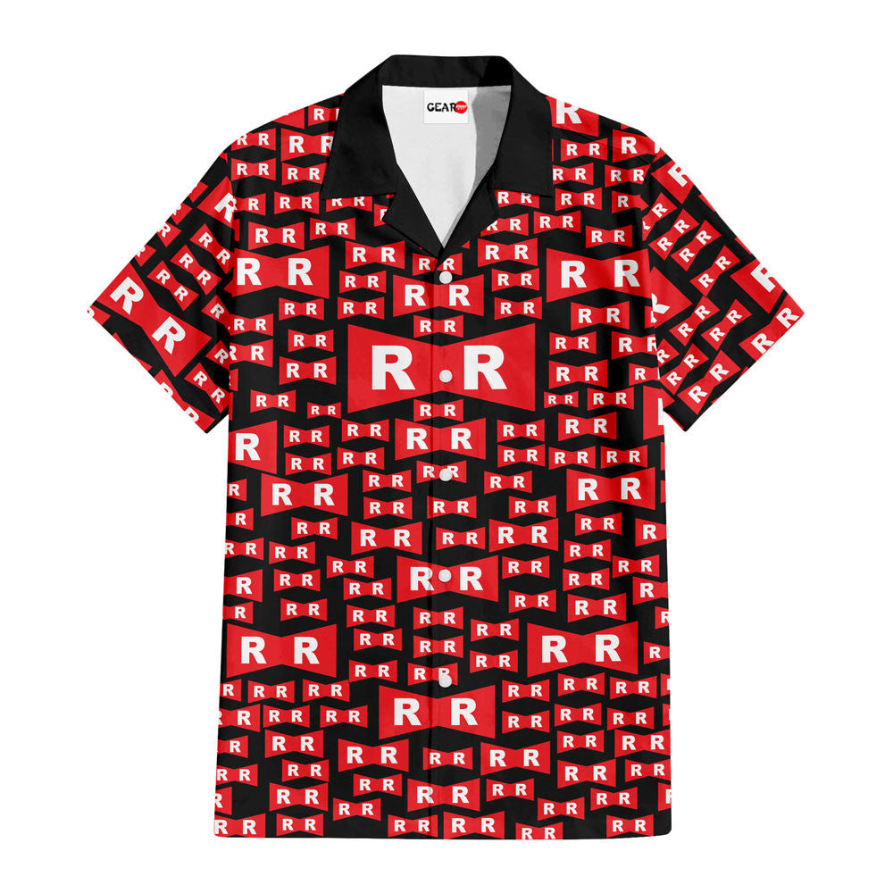 Red Ribbon Army Symbols Hawaiian Shirt