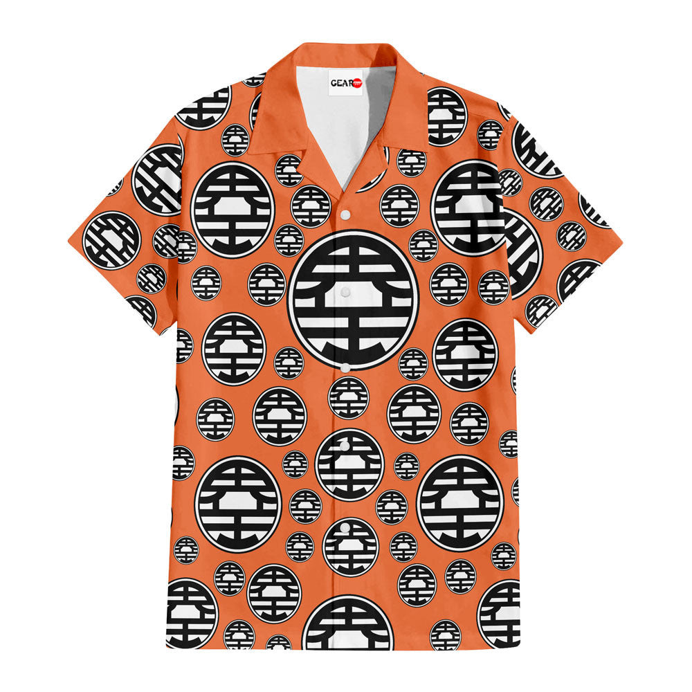 Goku King Kai Hawaiian Shirt Pattern Symbol