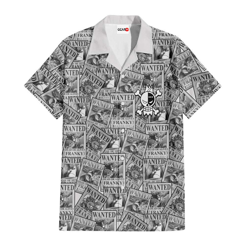 Franky Wanted Hawaiian Shirt Manga Style