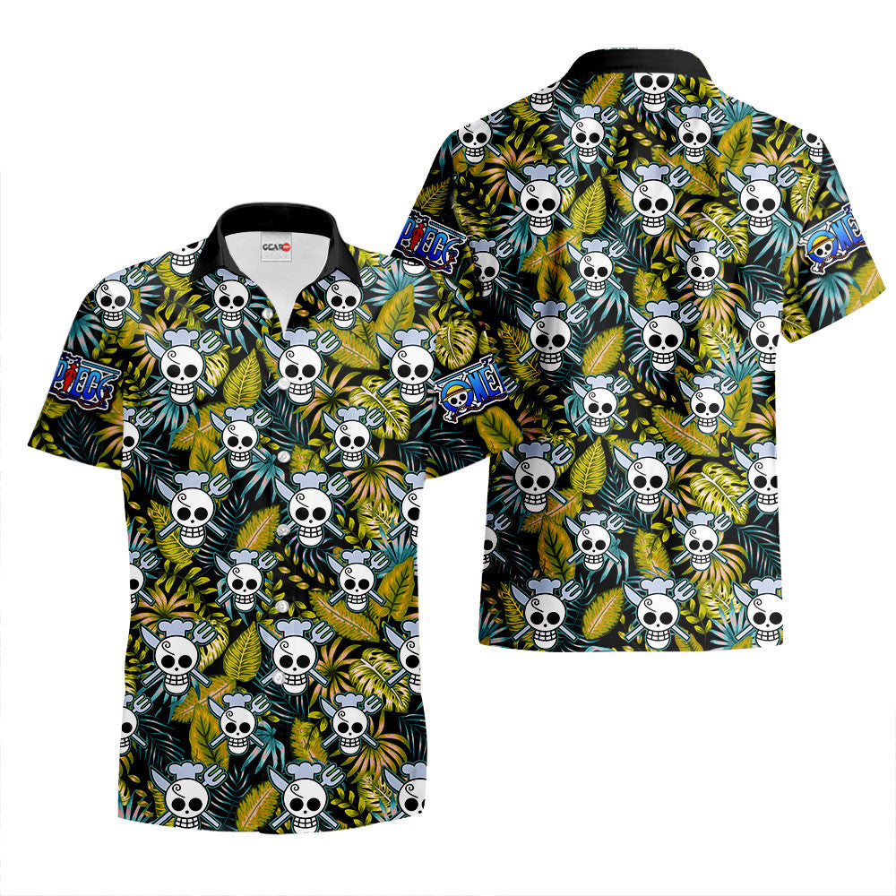 Sanji Jolly Roger Hawaiian Shirt