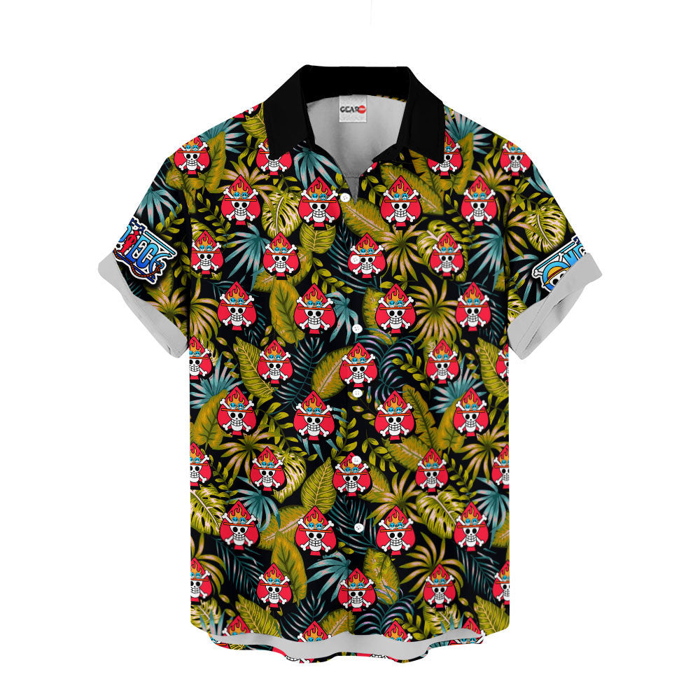 Portgas D Ace Jolly Roger Hawaiian Shirt