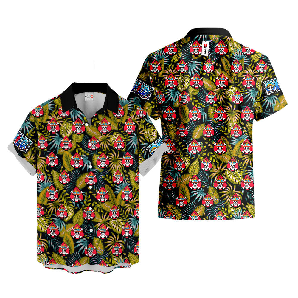 Portgas D Ace Jolly Roger Hawaiian Shirt