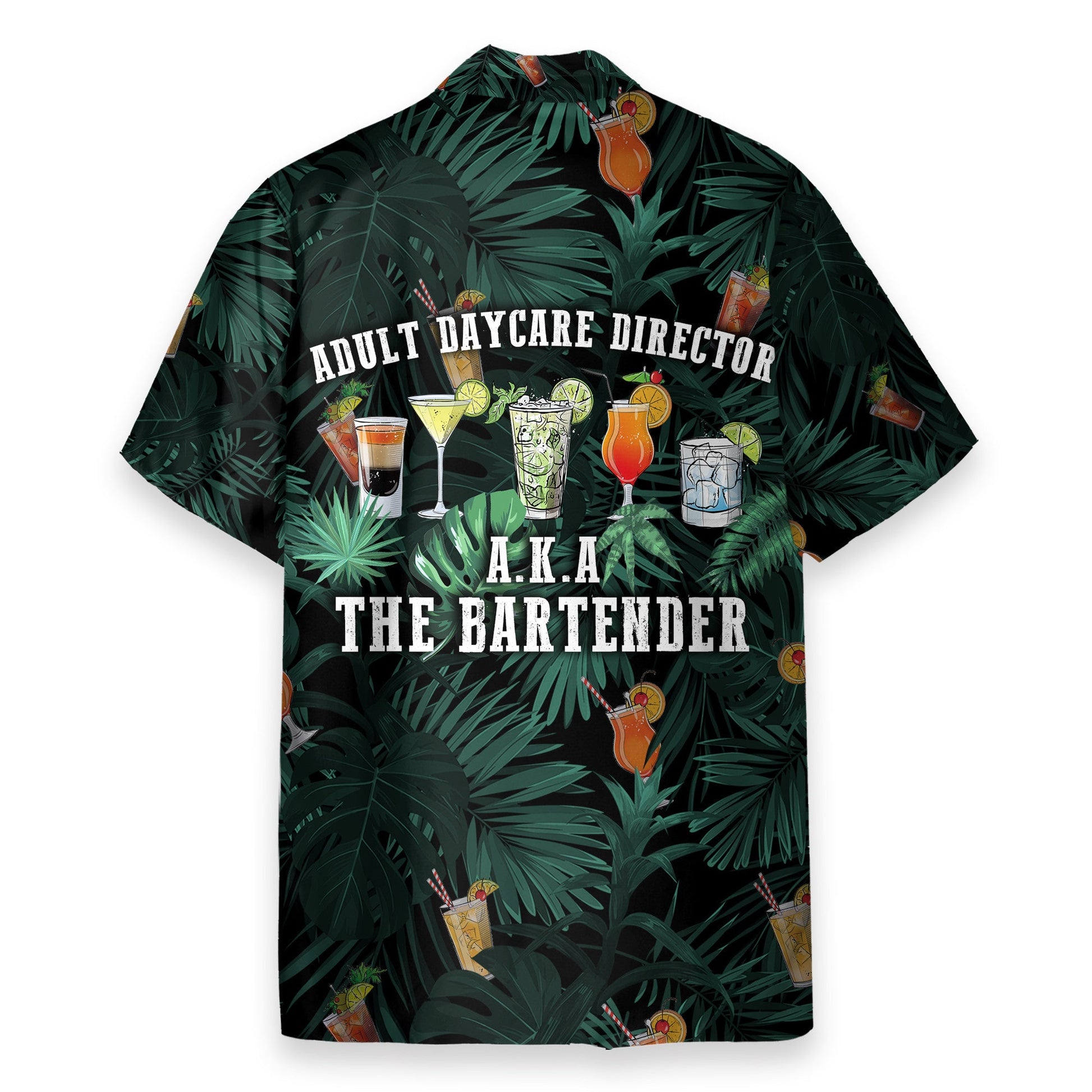 Aldult Daycare Director Aka The Bartender Tropical Pattern - Hawaiian Shirt