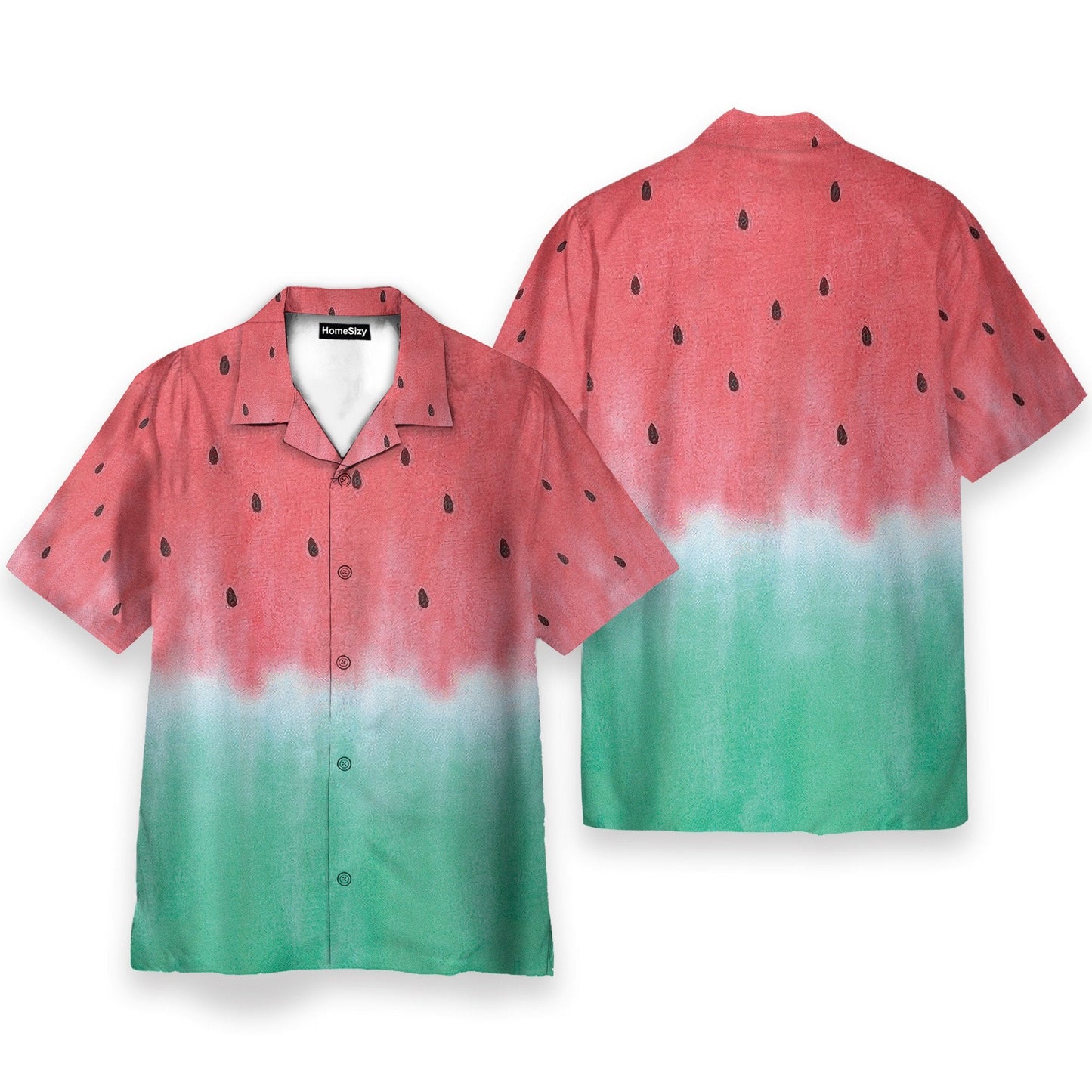 Watermelon Funny Button's Up Shirts - Hawaiian Shirt & Beach Shorts