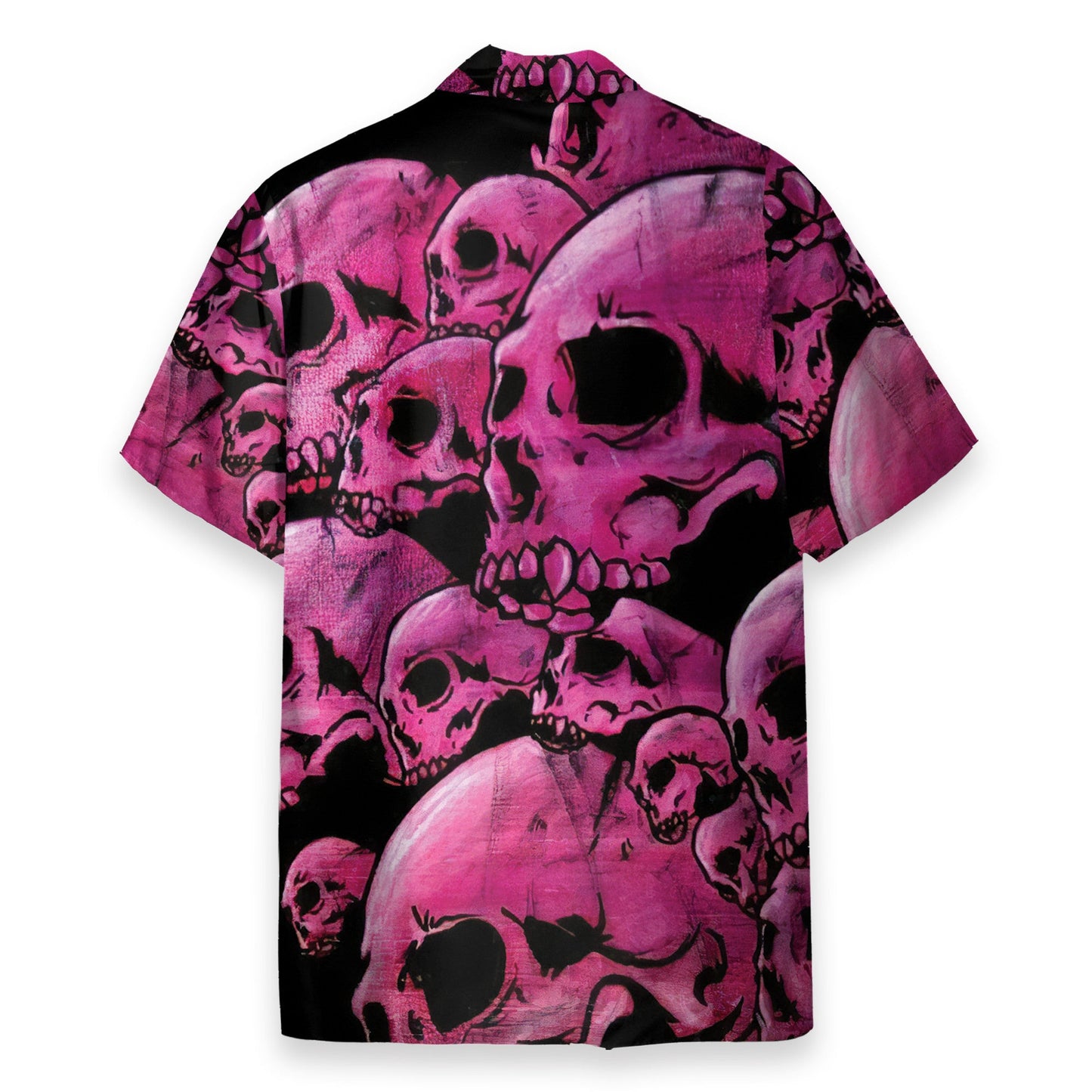 Graphic Purple Skull - Hawaiian Shirt