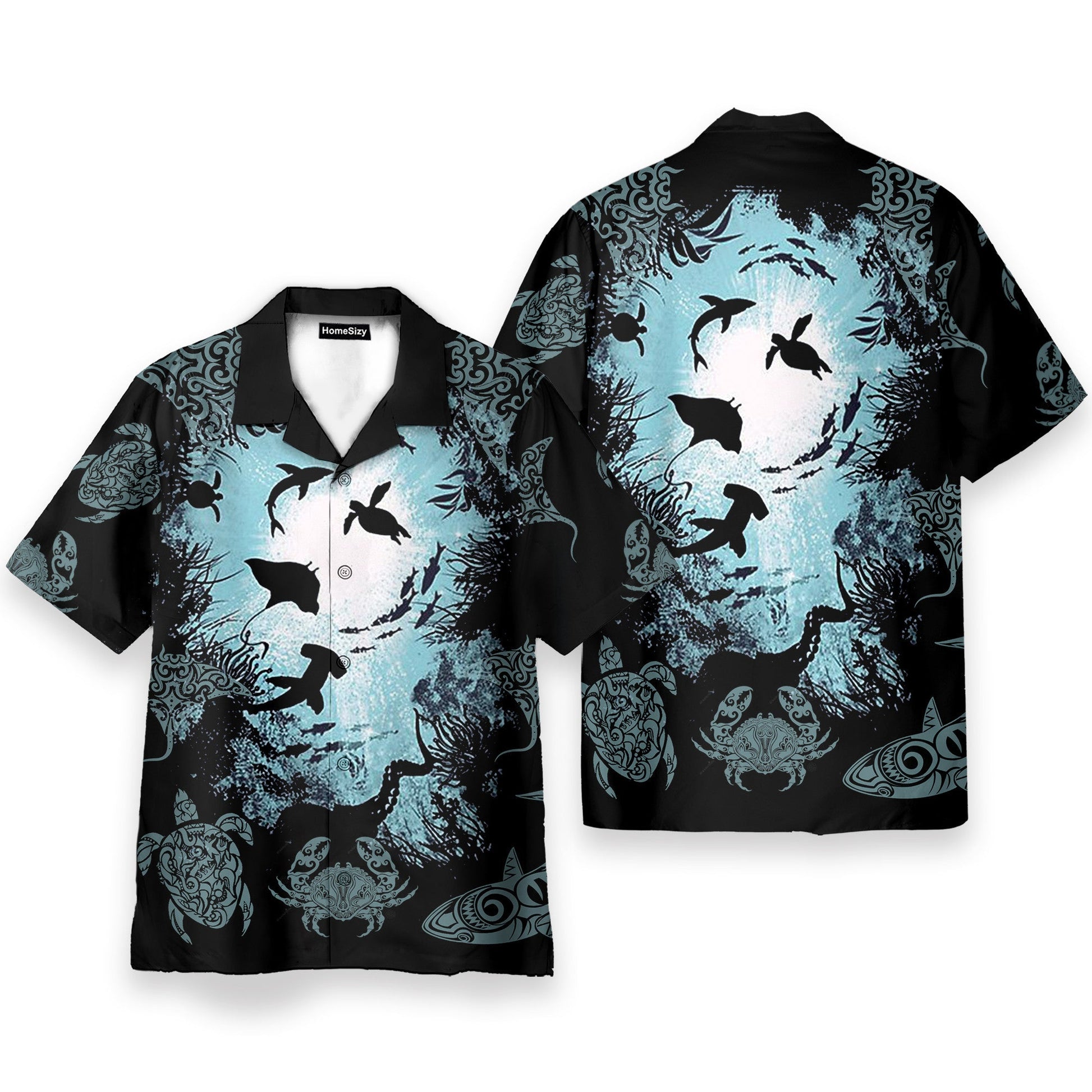 Deep Ocean World - Hawaiian Shirt & Beach Shorts