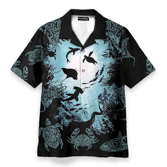 Deep Ocean World - Hawaiian Shirt & Beach Shorts
