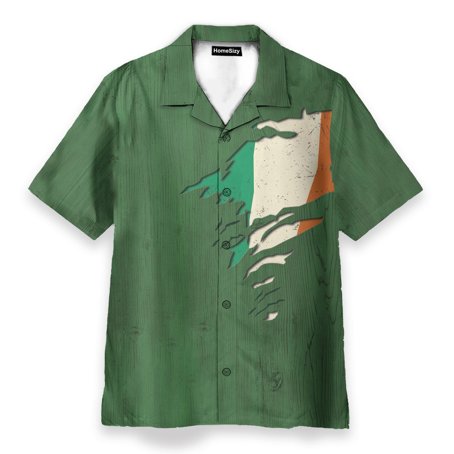 Irish St Patrick's Day Men's Button's Up Shirts - Hawaiian Shirt & Beach Shorts