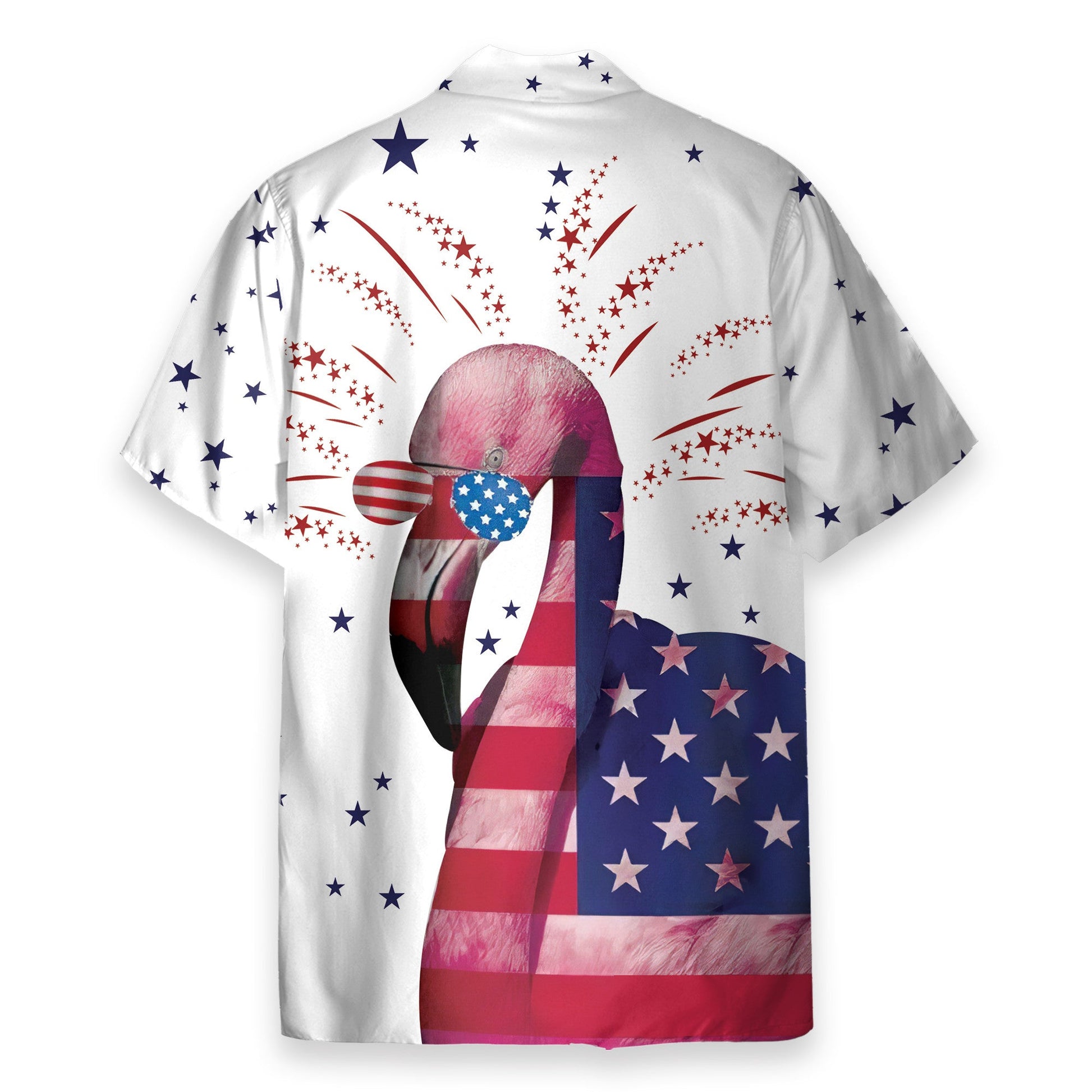Flamingo 4th July Idependence Day - Hawaiian Shirt
