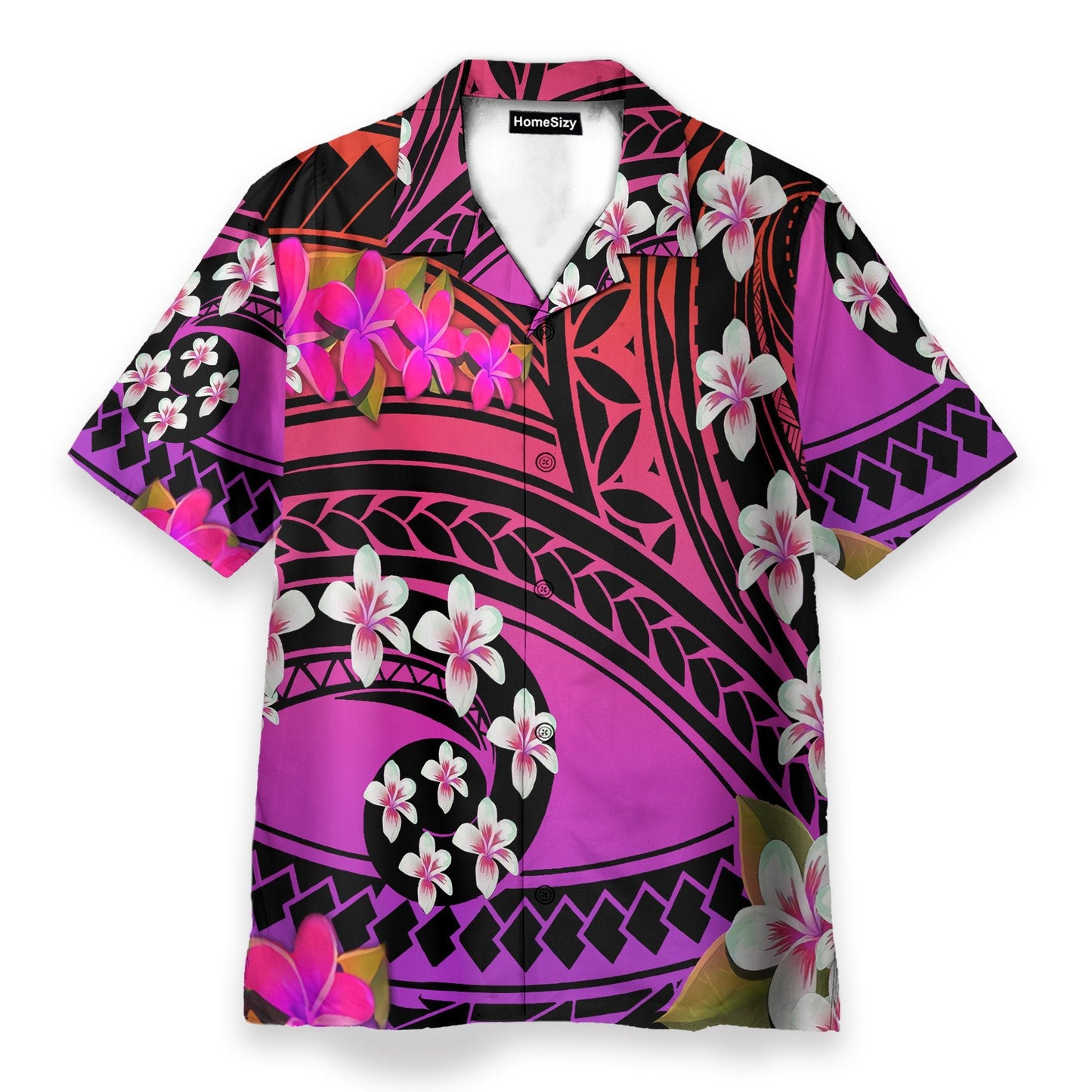 Plumeria Polynesian Purple - Hawaiian Shirt