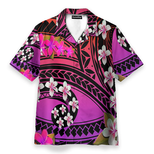 Plumeria Polynesian Purple - Hawaiian Shirt