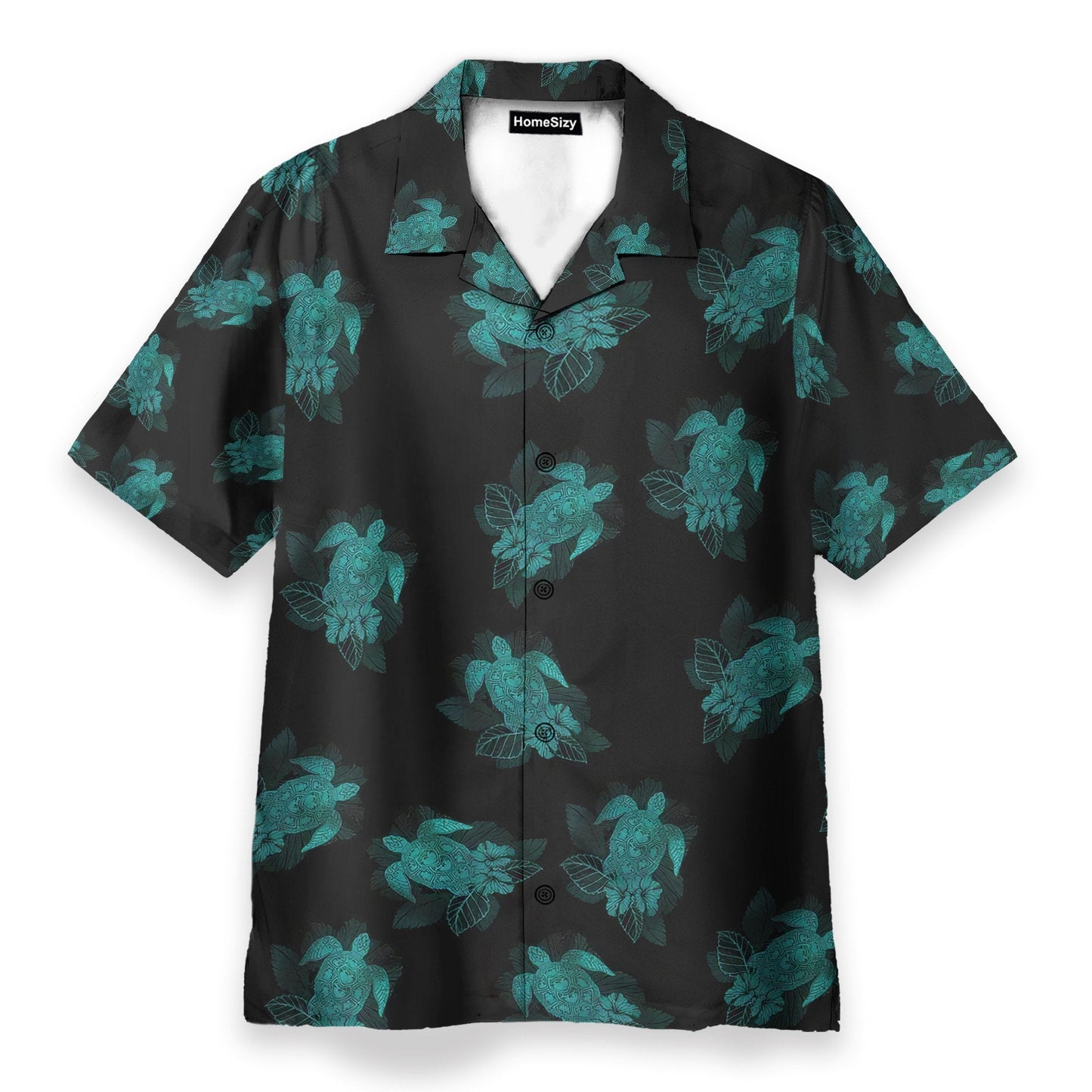 Turtle Summer Men's Button's Up Shirts - Hawaiian Shirt & Beach Shorts