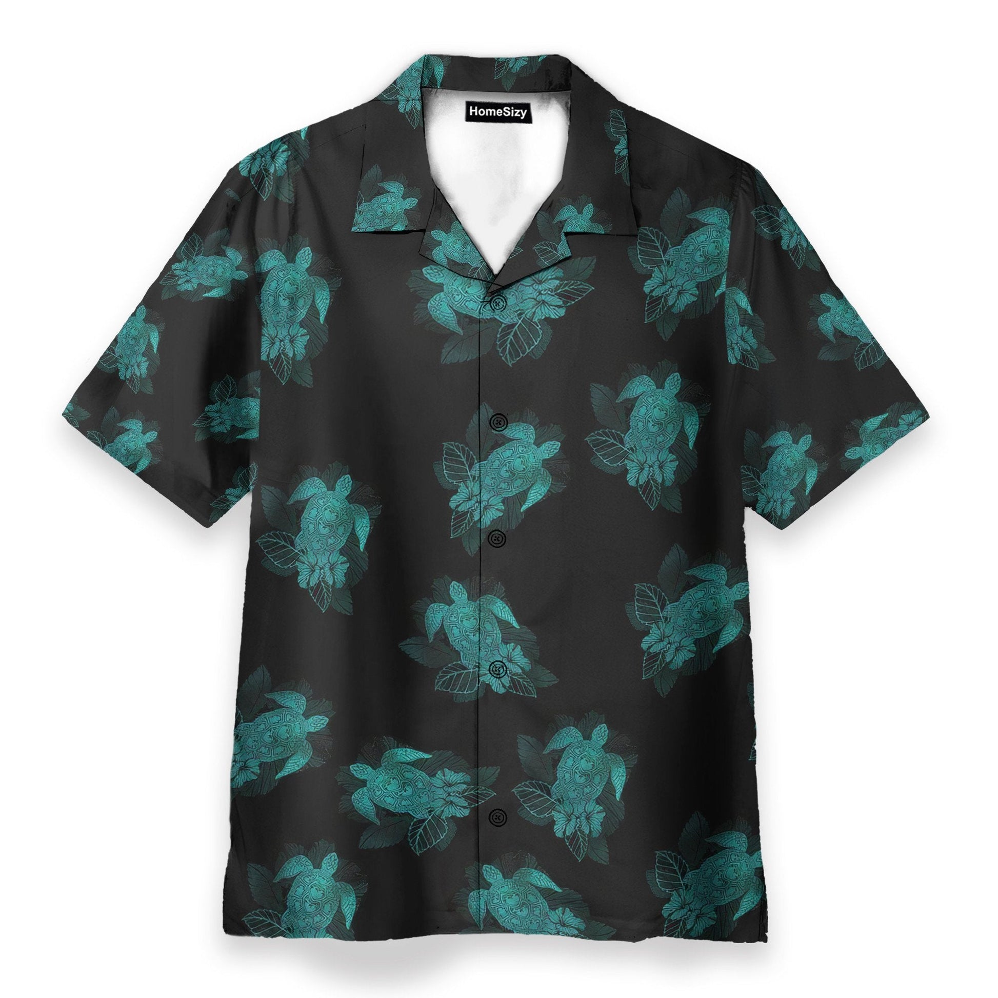 Turtle Summer Men's Button's Up Shirts - Hawaiian Shirt & Beach Shorts