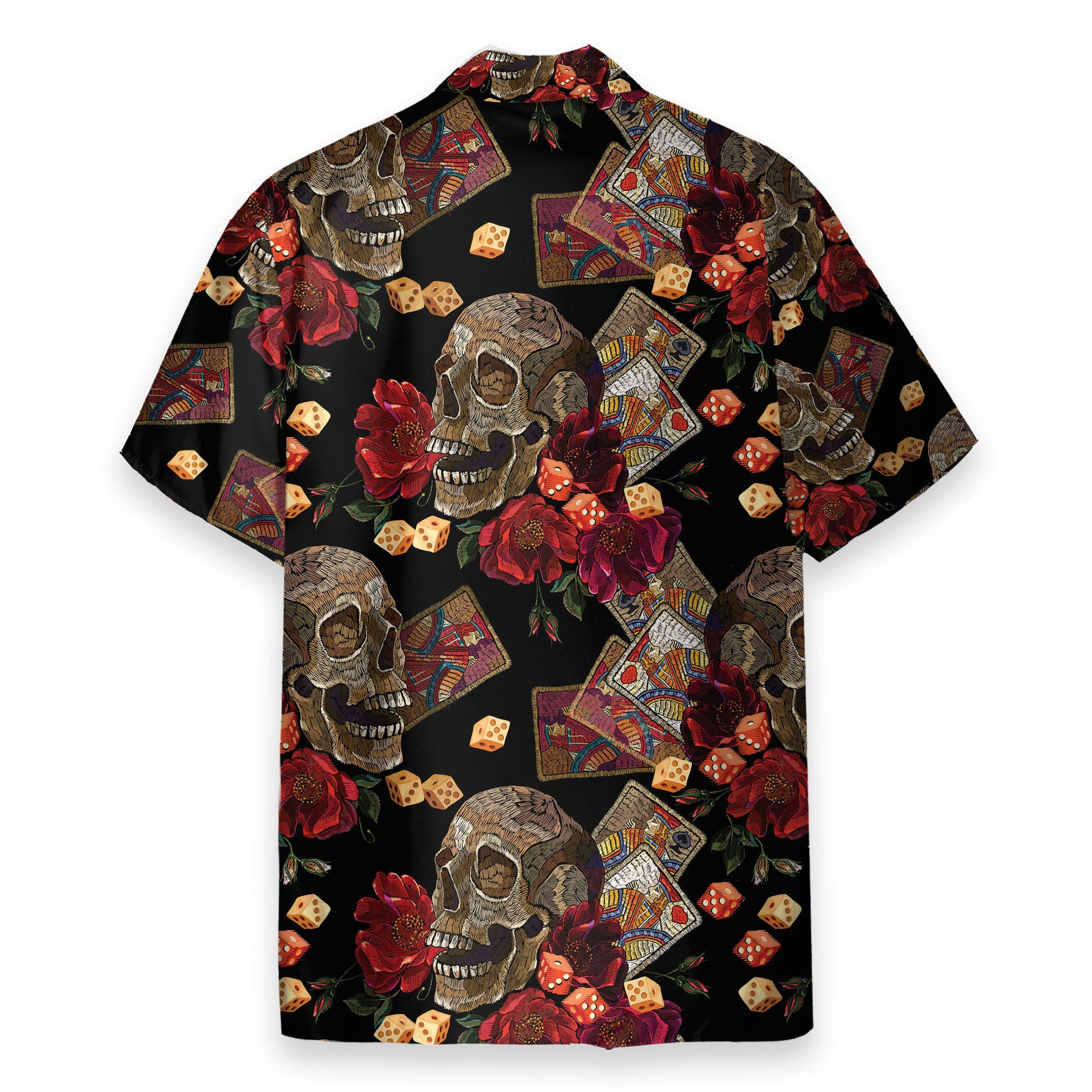 Casino Skull Colorful Hawaiian Shirts