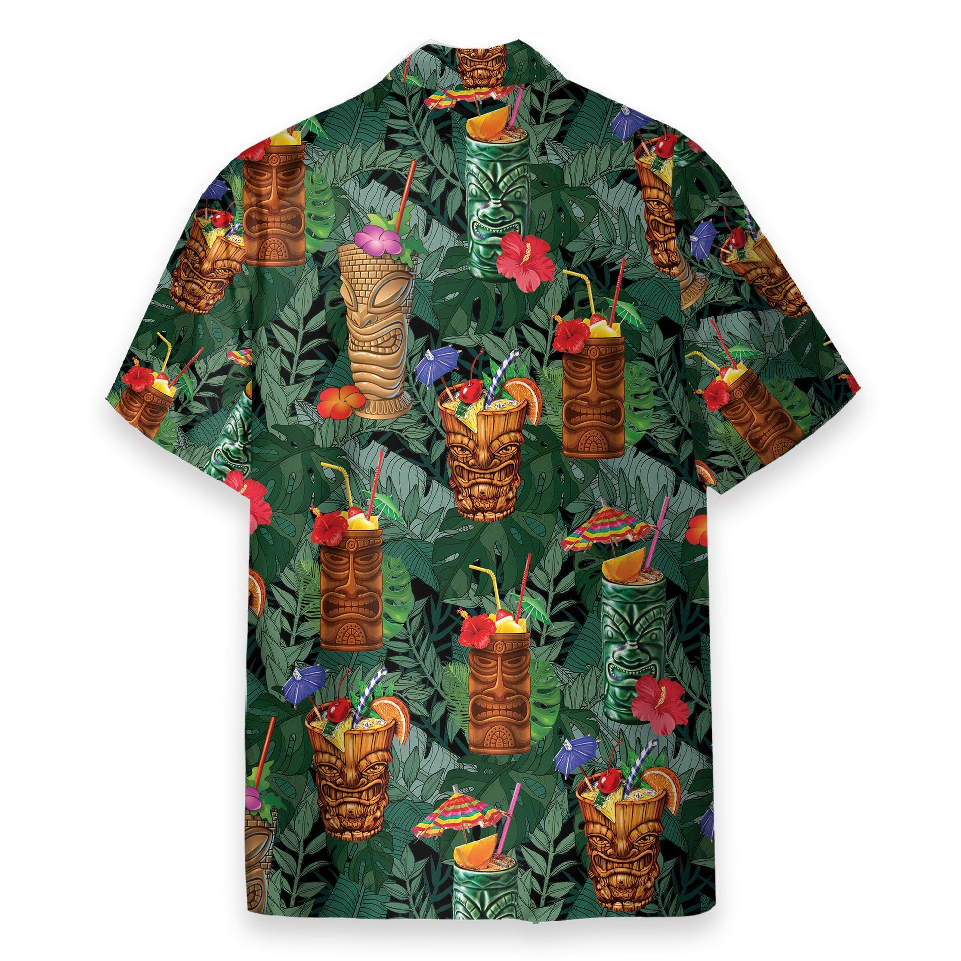 Aloha Summer Tiki Drink Cocktail - Hawaiian Shirt