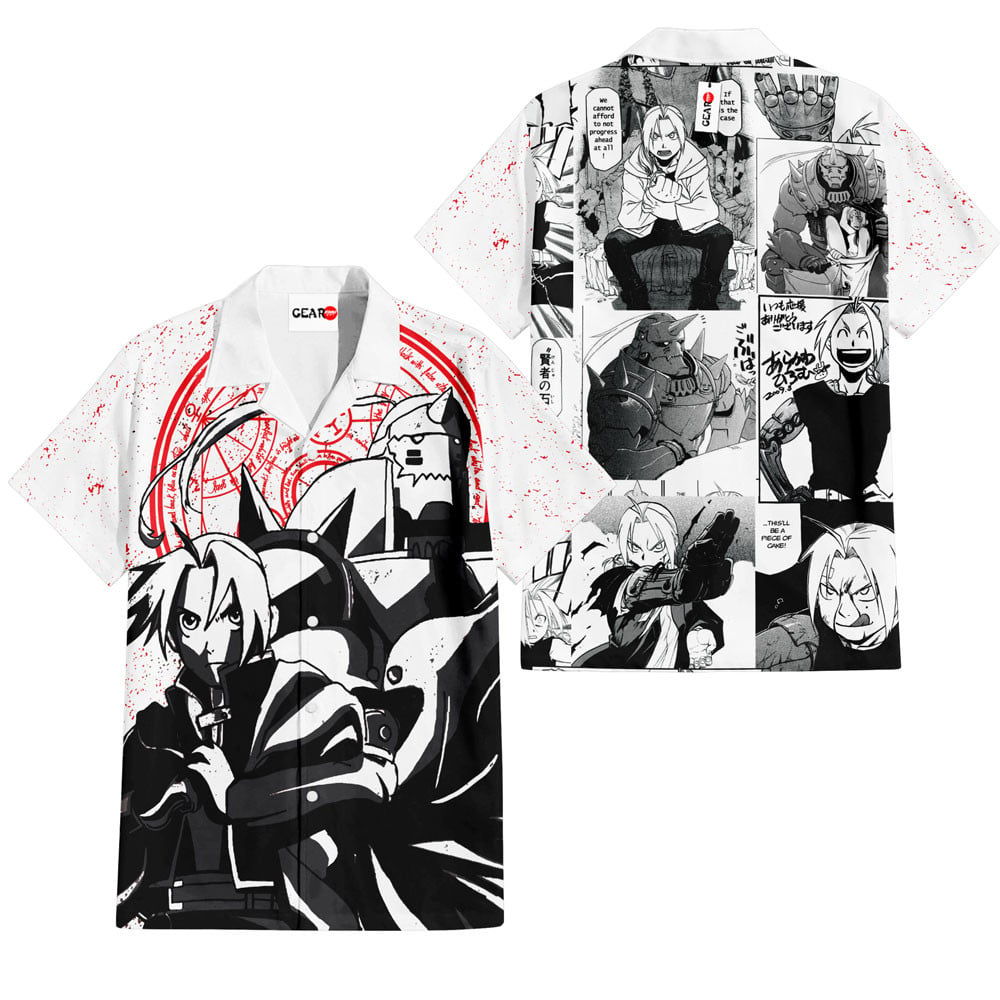 Alphonse Elric and Edward Elric Hawaiian Shirt