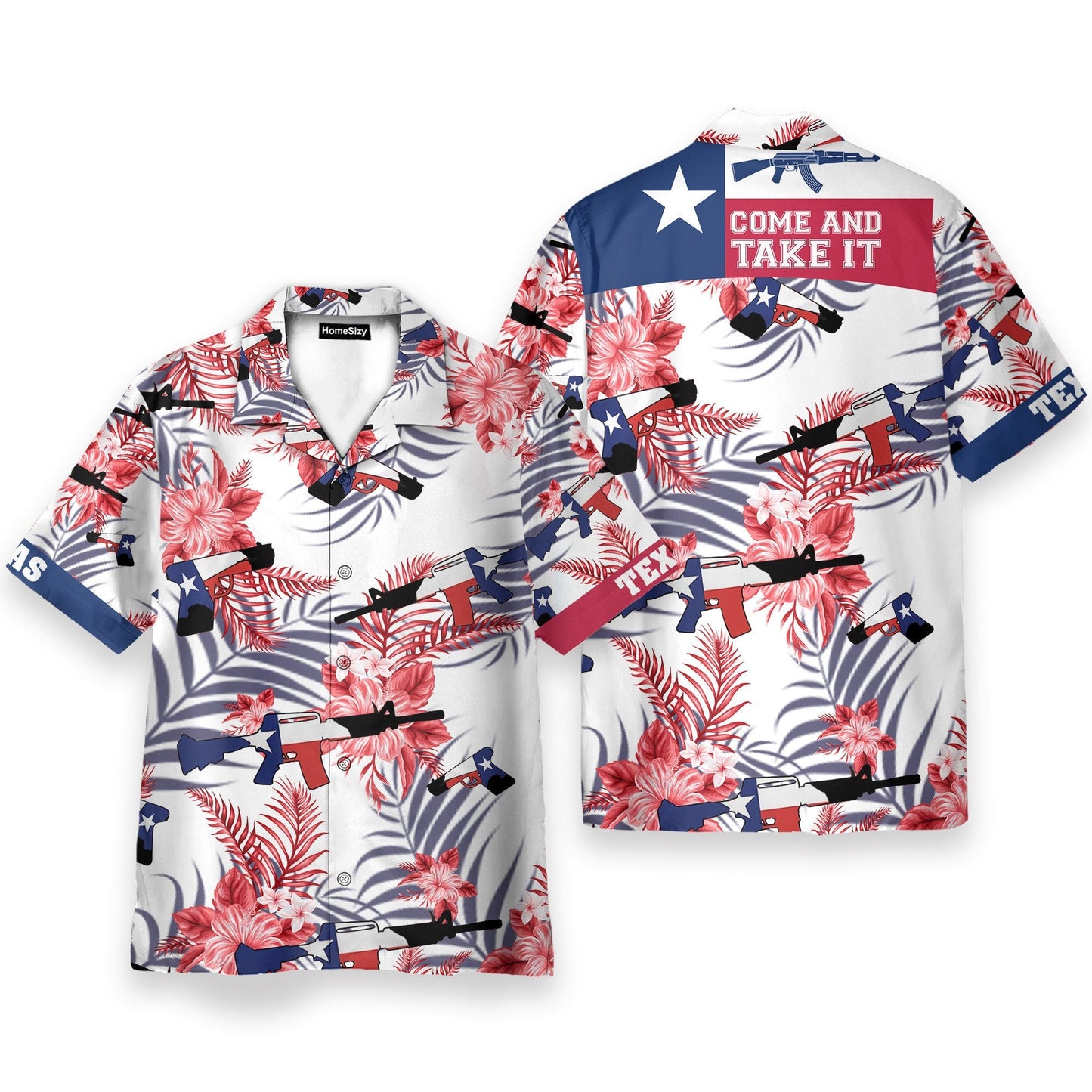 Texas Flag Come And Take It - Hawaiian Shirt & Beach Shorts