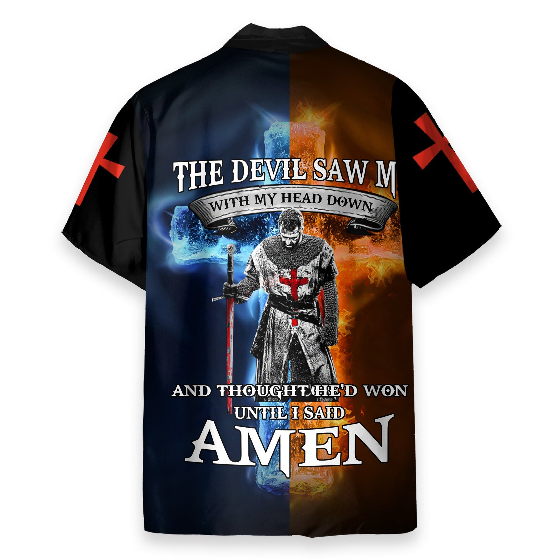 Knight Templar Men's Button's Up Shirts - Hawaiian Shirt