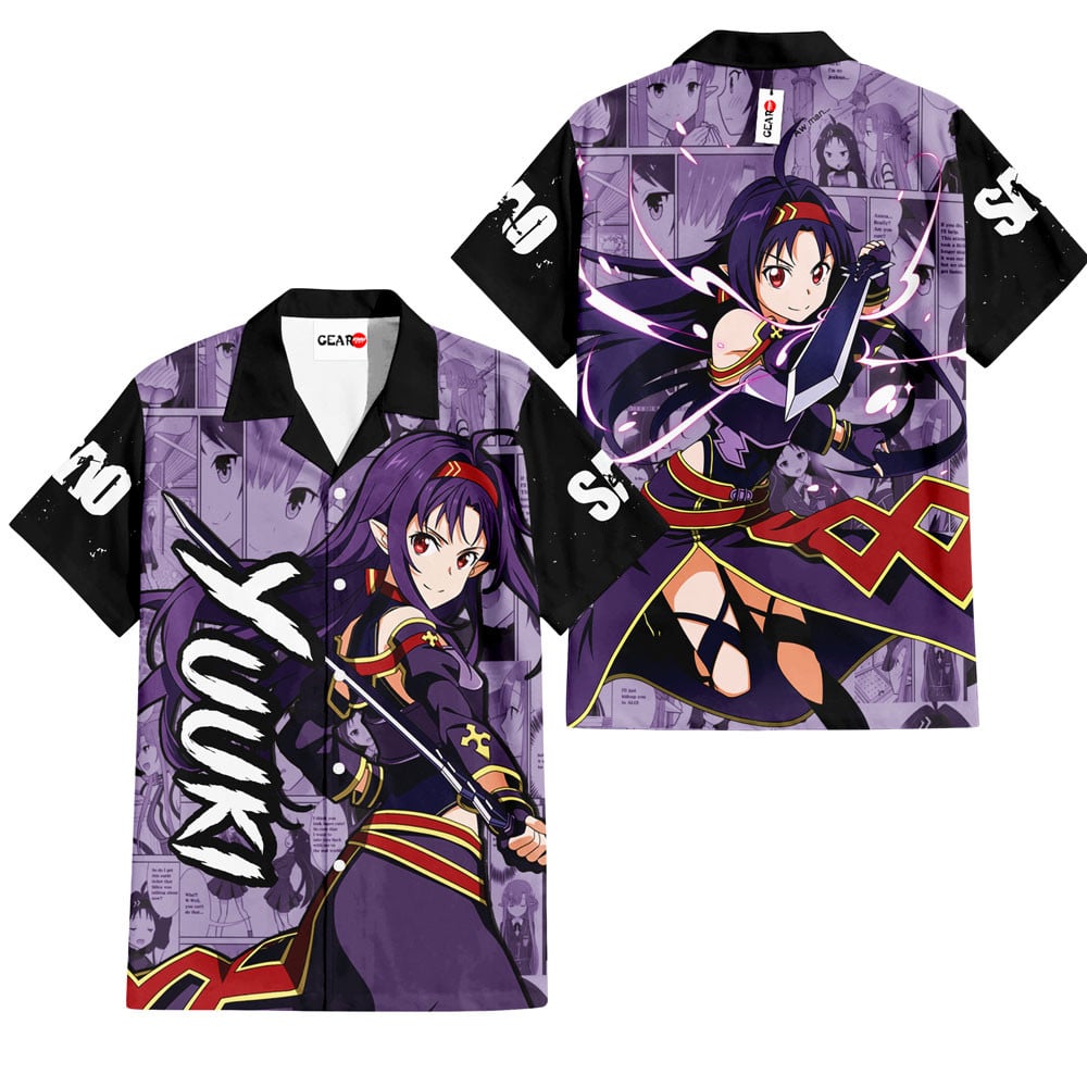 Yuuki Hawaiian Shirt Manga Style