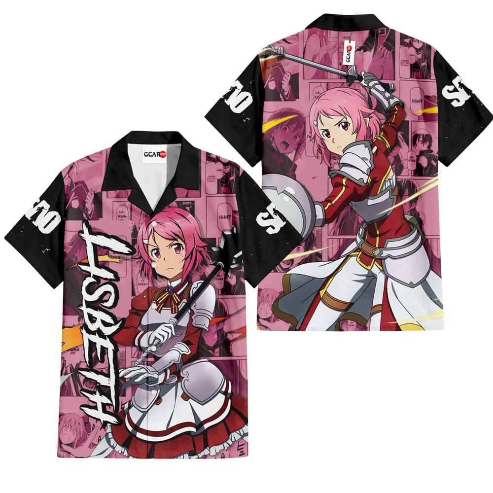 Lisbeth Hawaiian Shirt Manga Style
