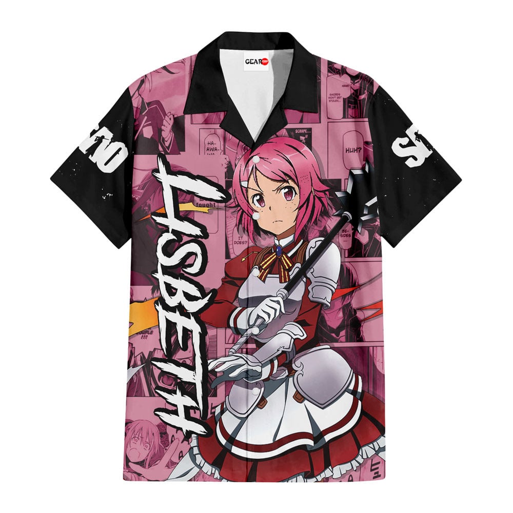 Lisbeth Hawaiian Shirt Manga Style