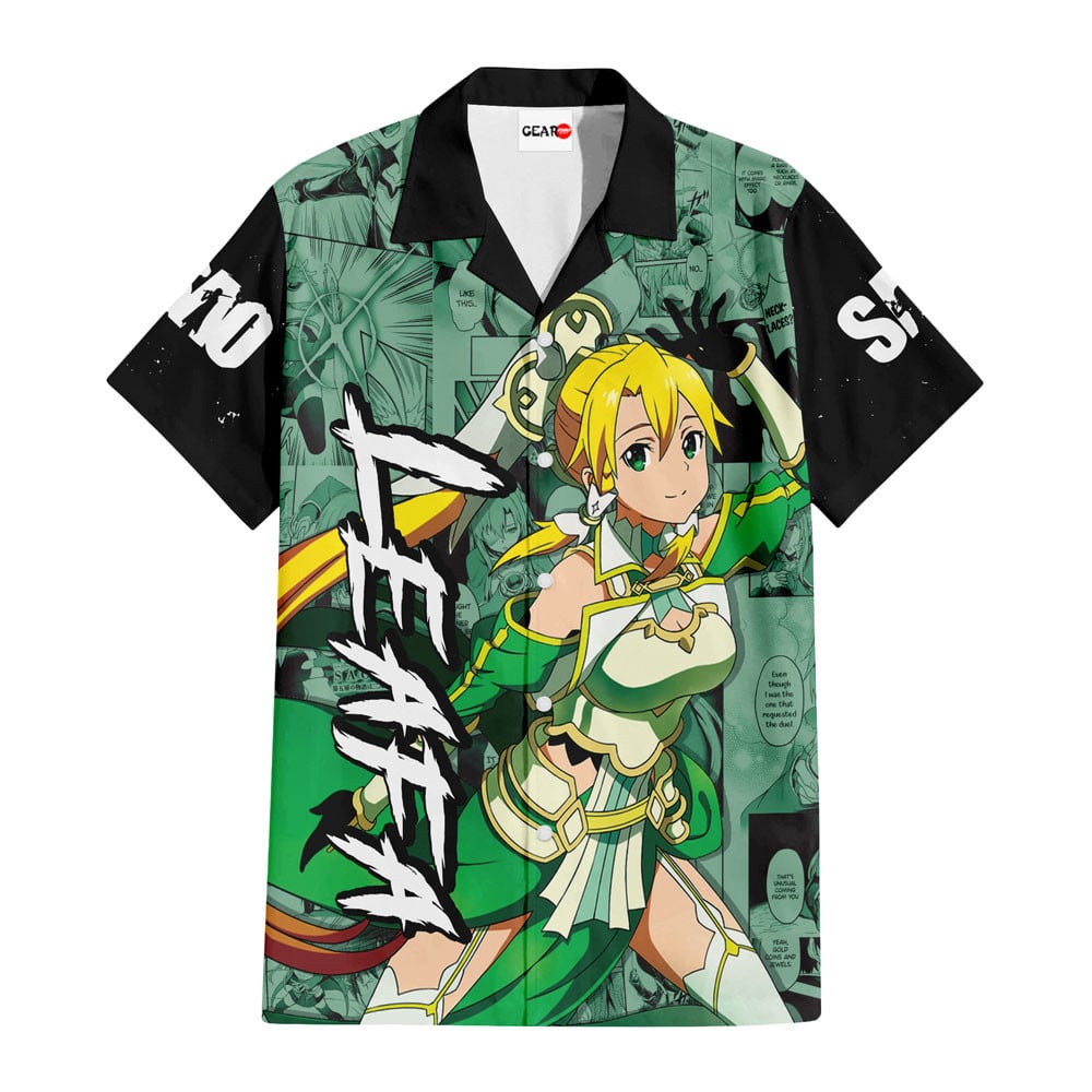 Leafa Hawaiian Shirt Manga Style