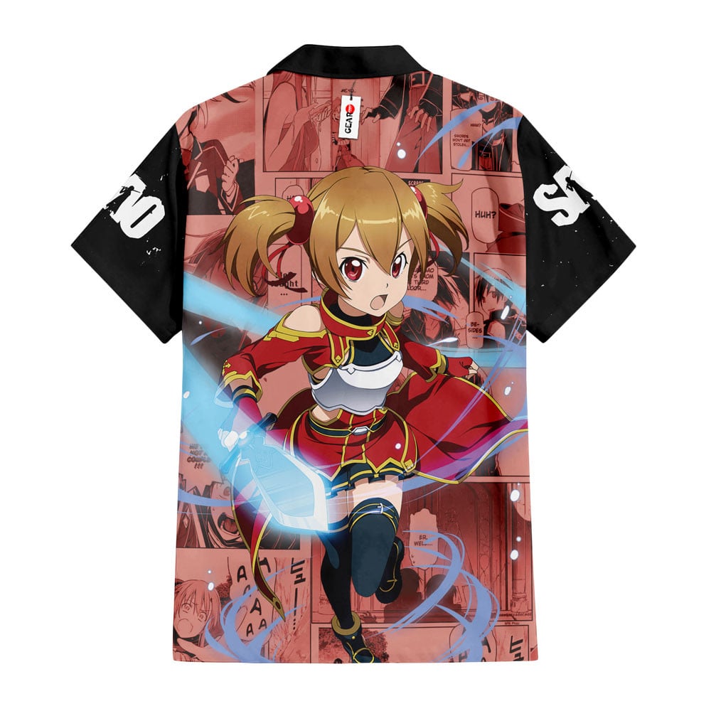 Silica Hawaiian Shirt Manga Style