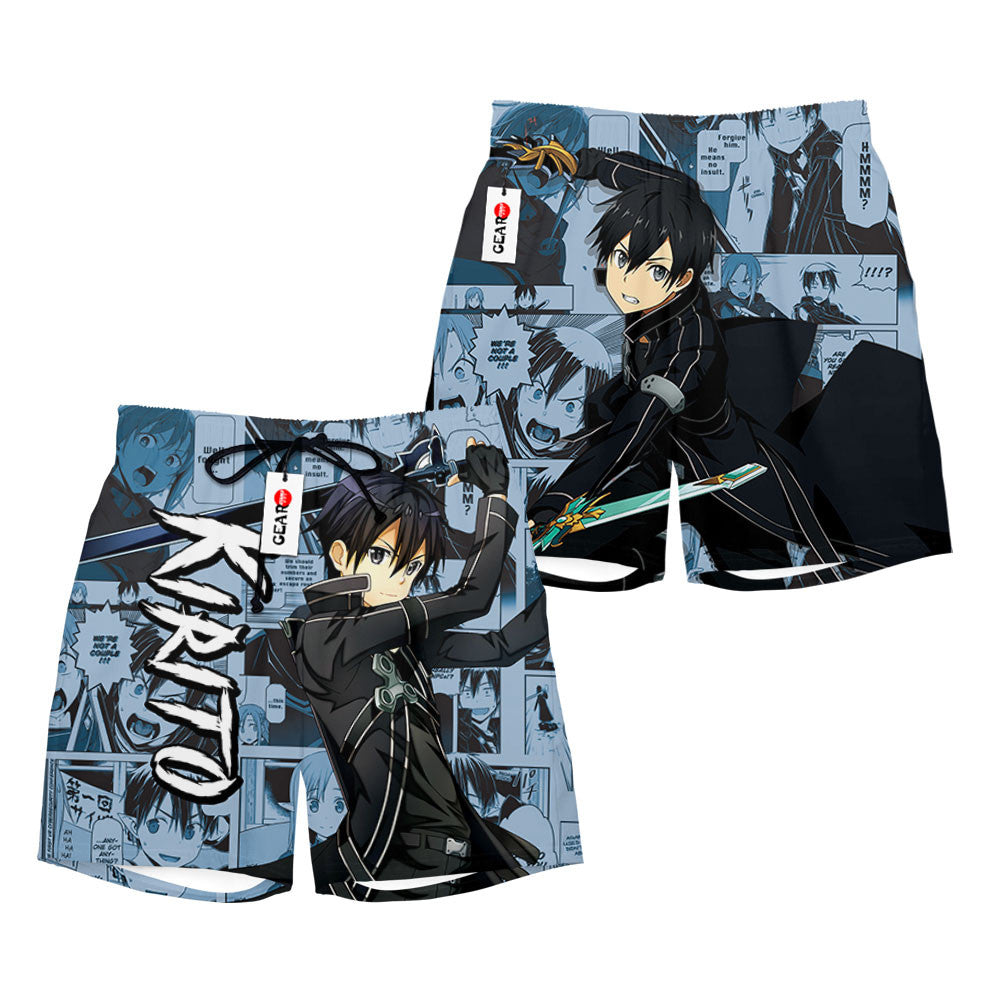 Kirito Beach Shorts Manga