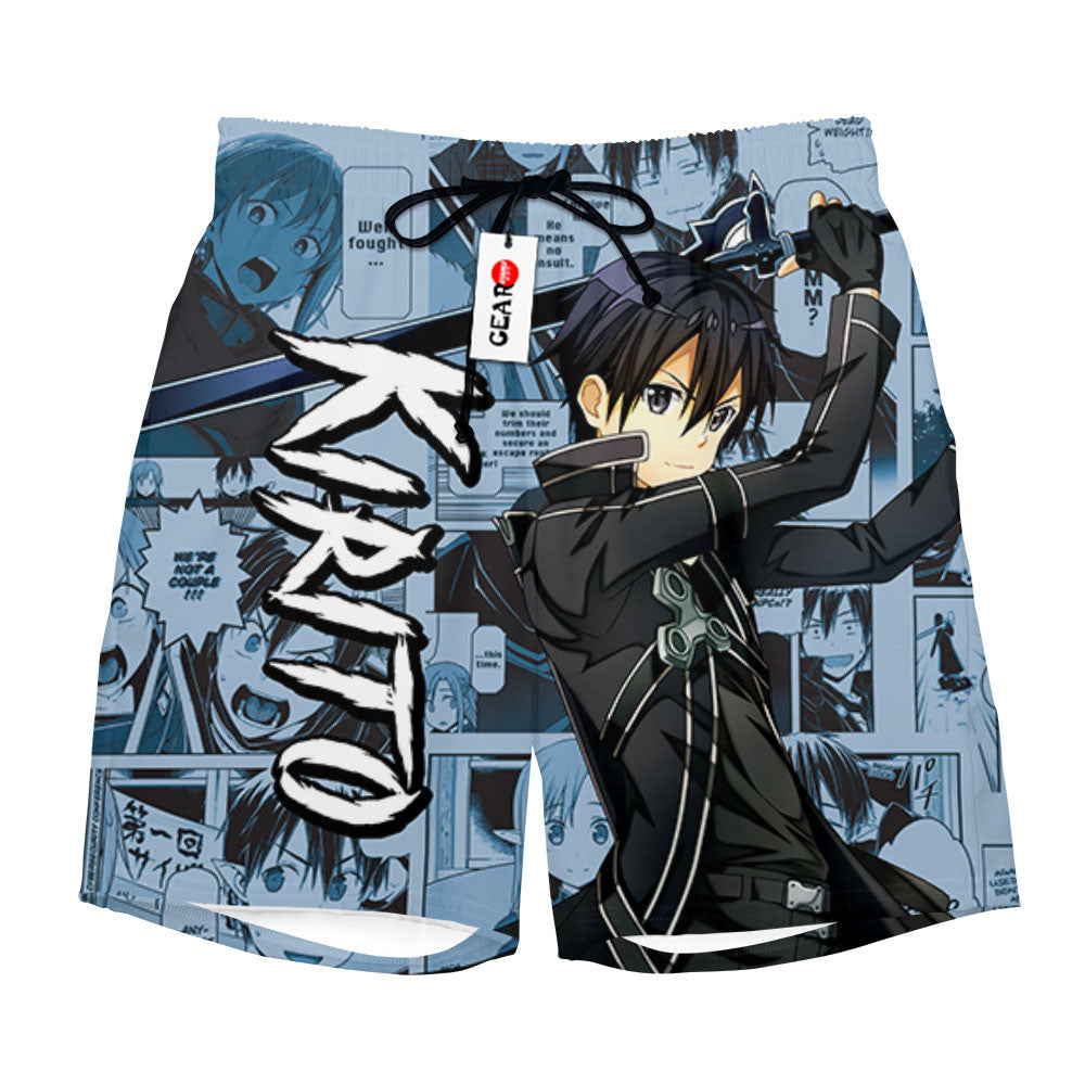 Kirito Beach Shorts Manga