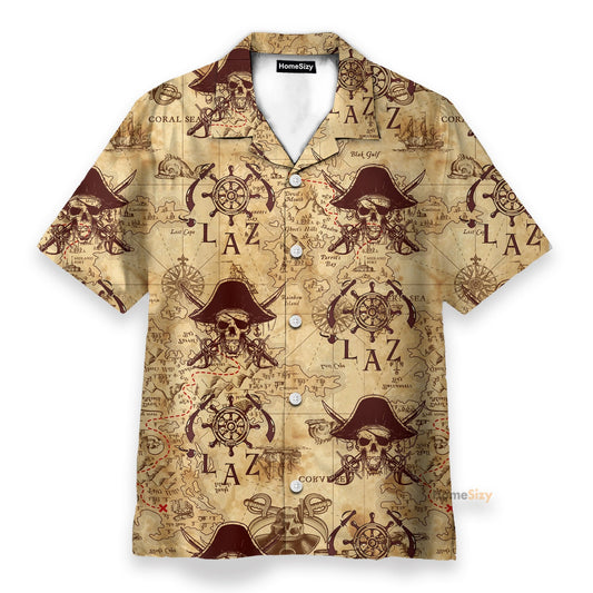 Vintage Pirate Skulls - Hawaiian Shirt