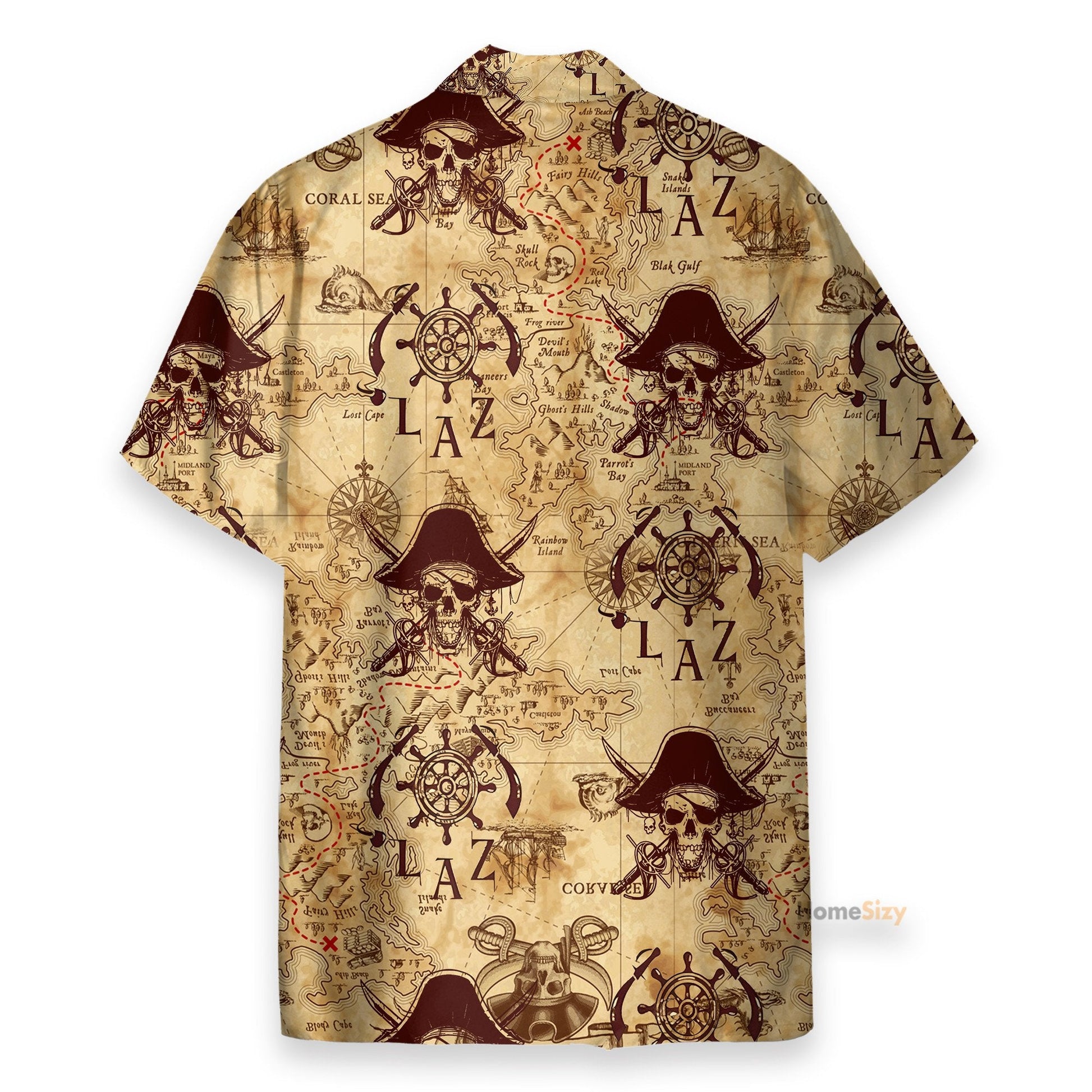 Vintage Pirate Skulls - Hawaiian Shirt