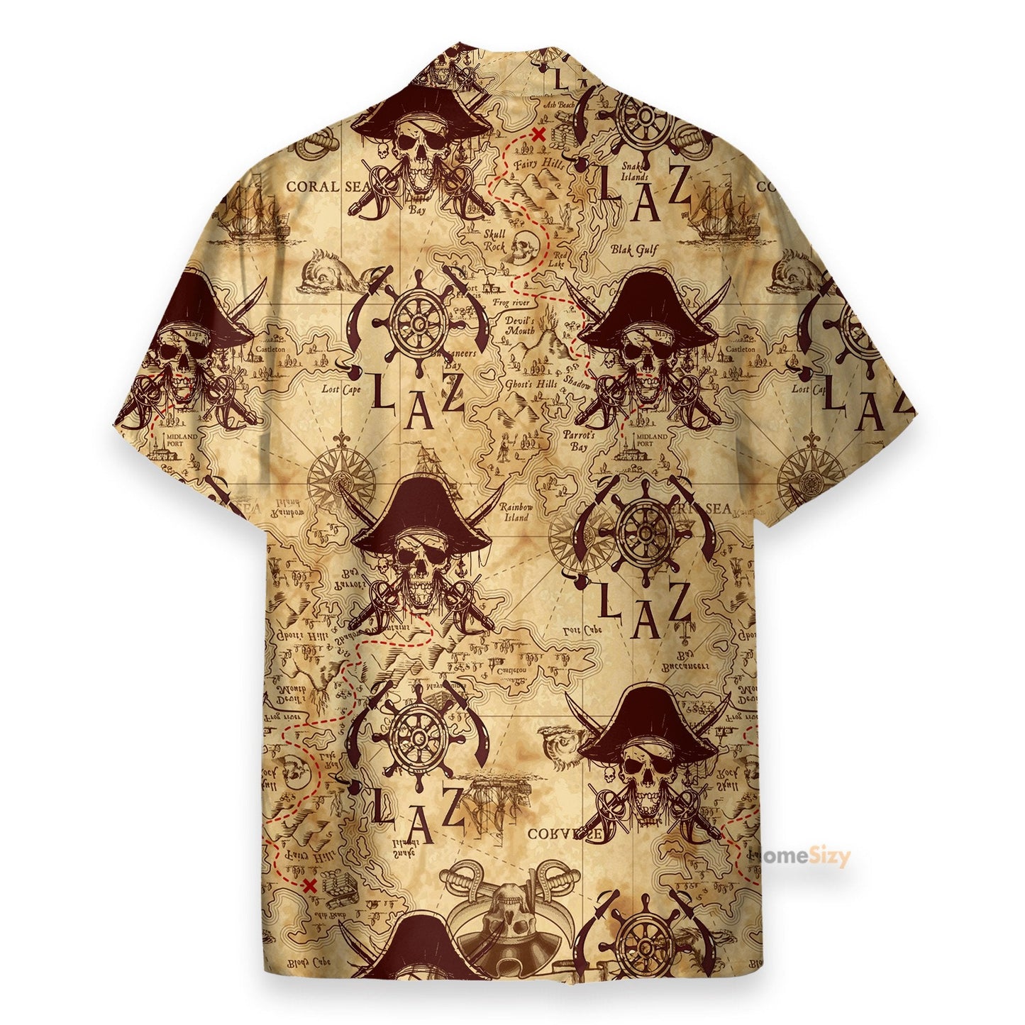 Vintage Pirate Skulls - Hawaiian Shirt