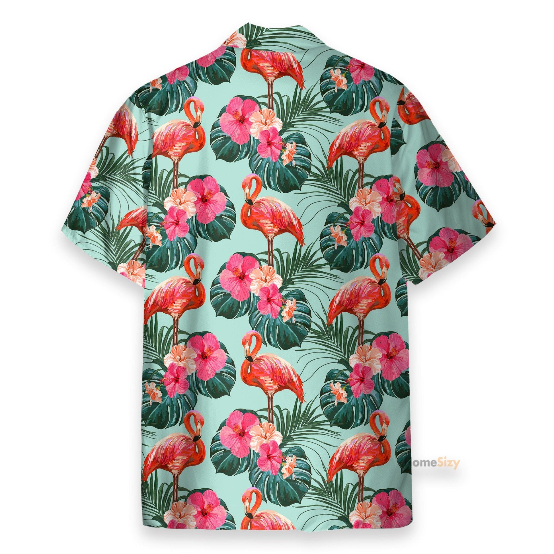 Flamingo Beautiful Floral - Hawaiian Shirt & Beach Shorts