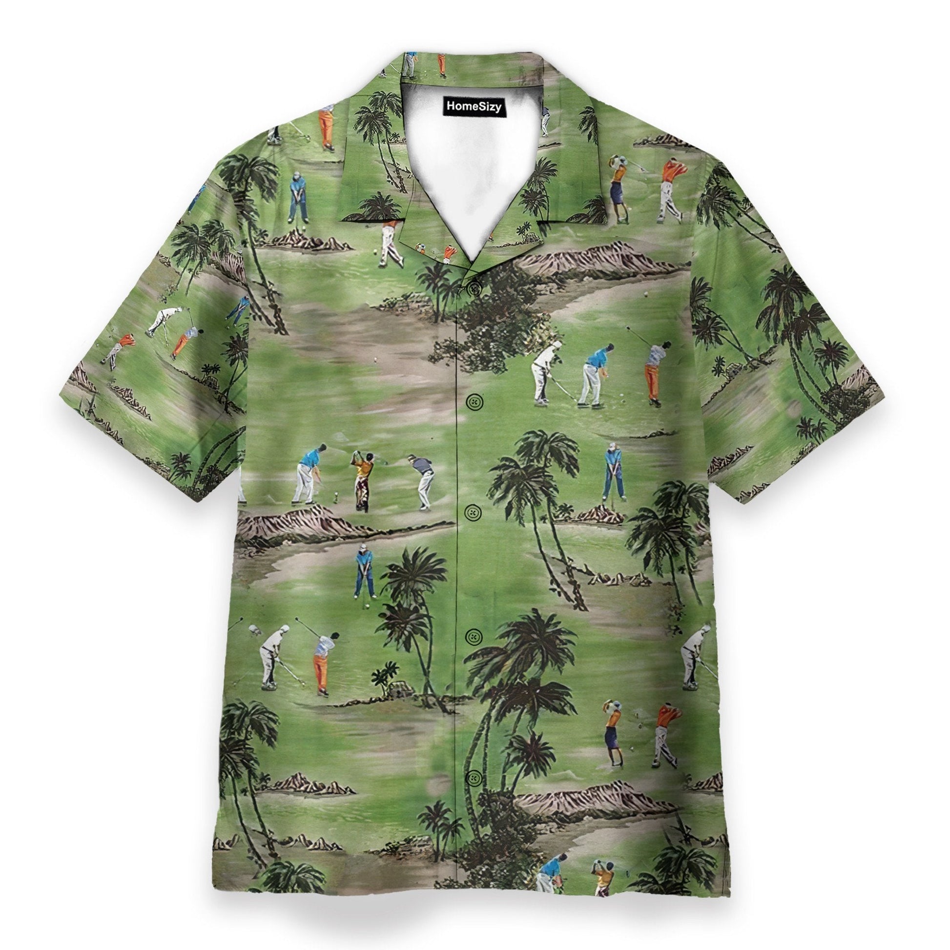 Playing Golf, Coconut Tree Golf Club - Hawaiian Shirt