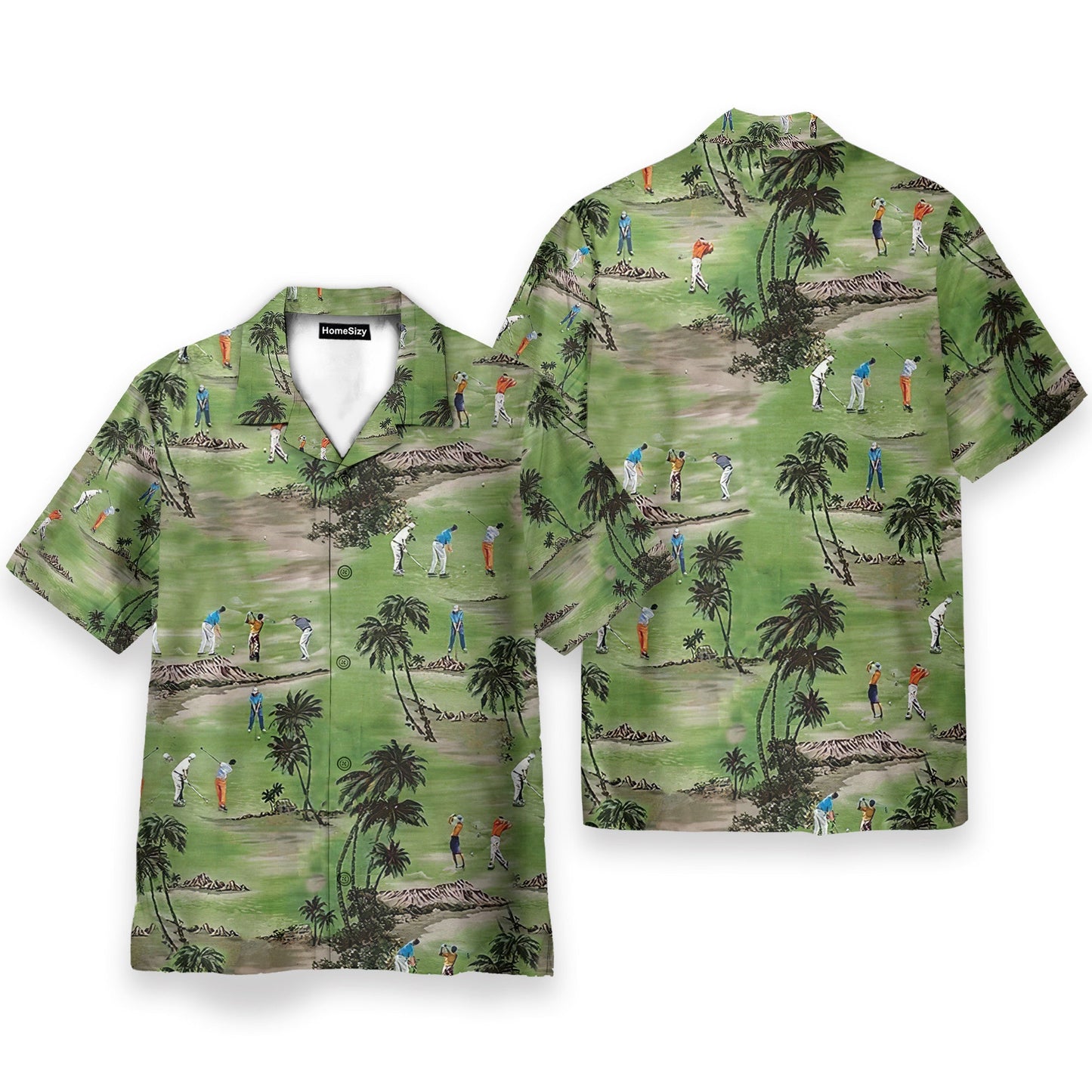 Playing Golf, Coconut Tree Golf Club - Hawaiian Shirt