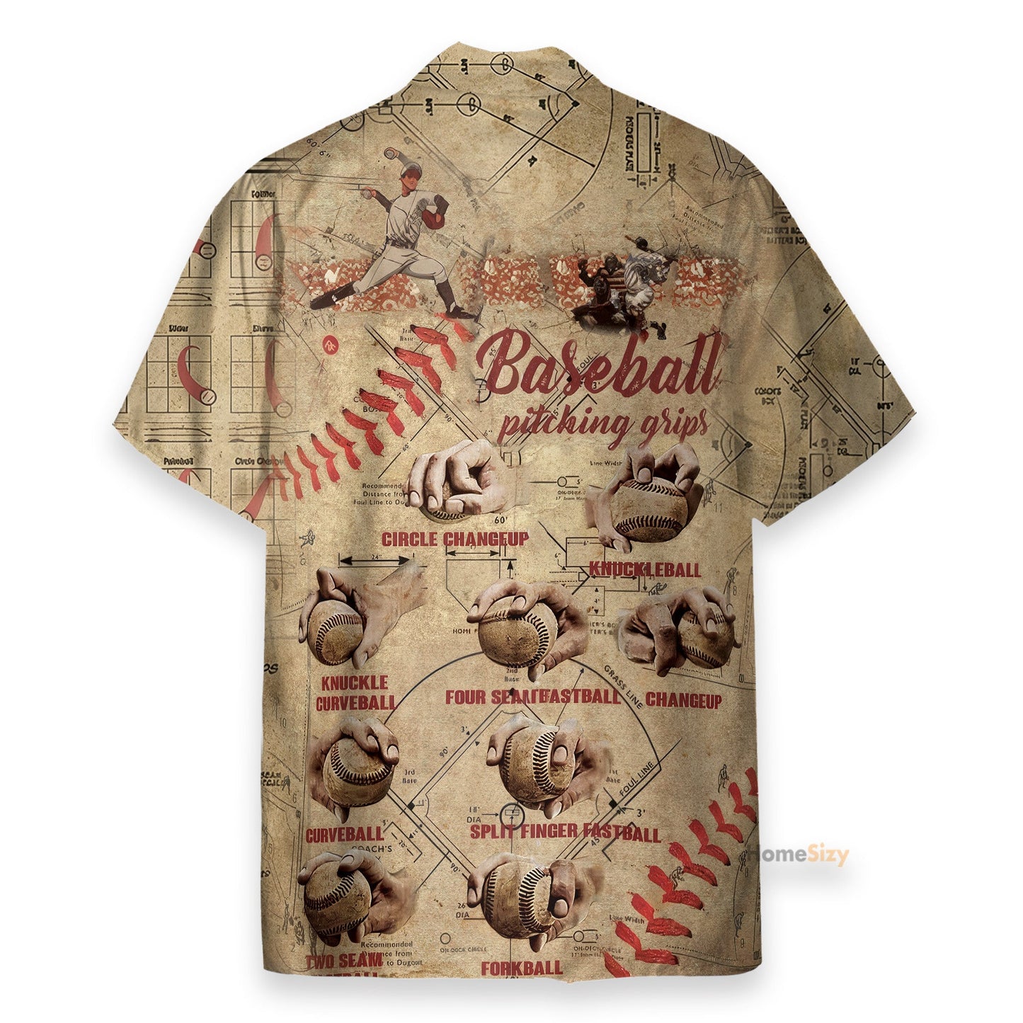 Baseball Pitching Grips - Hawaiian Shirt