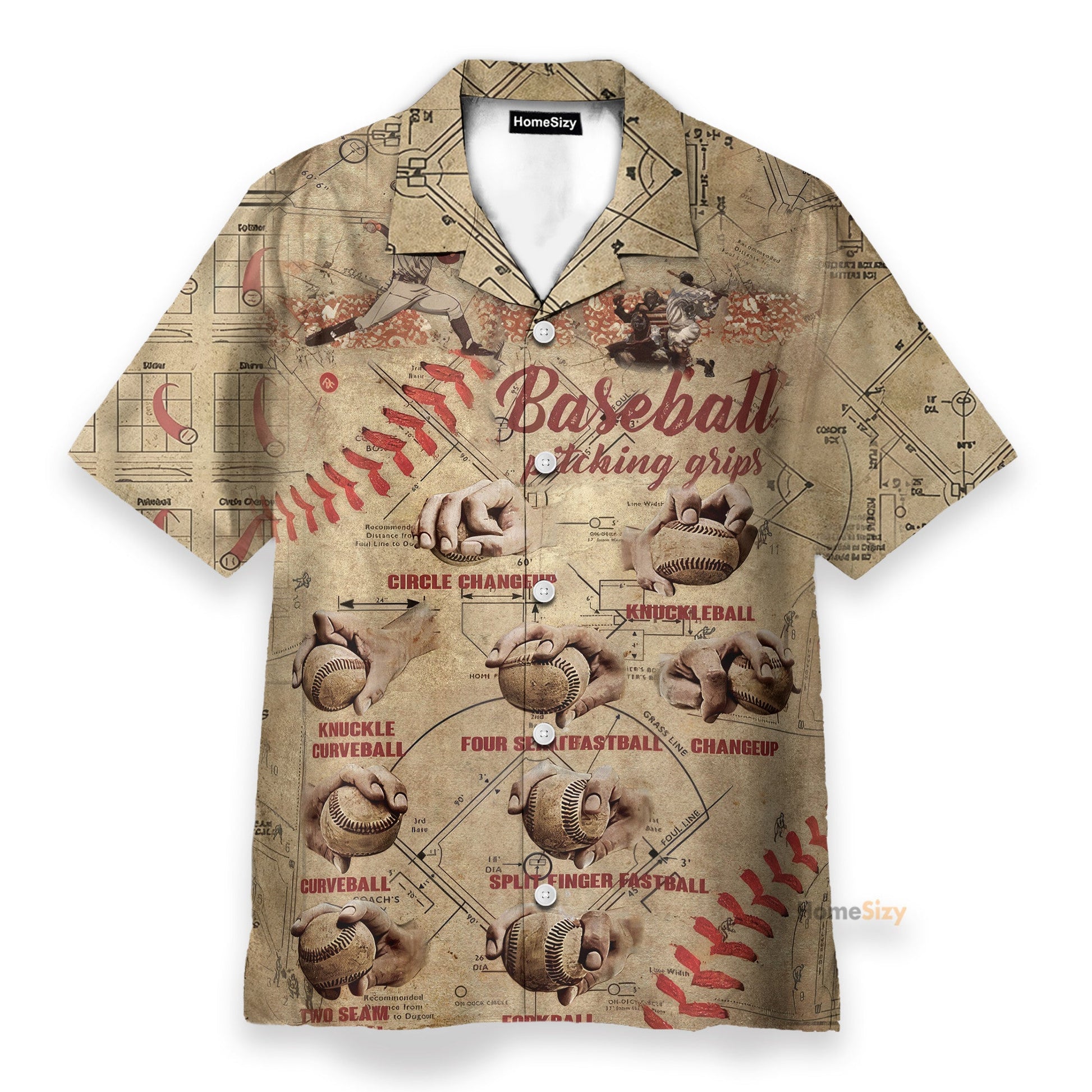 Baseball Pitching Grips - Hawaiian Shirt