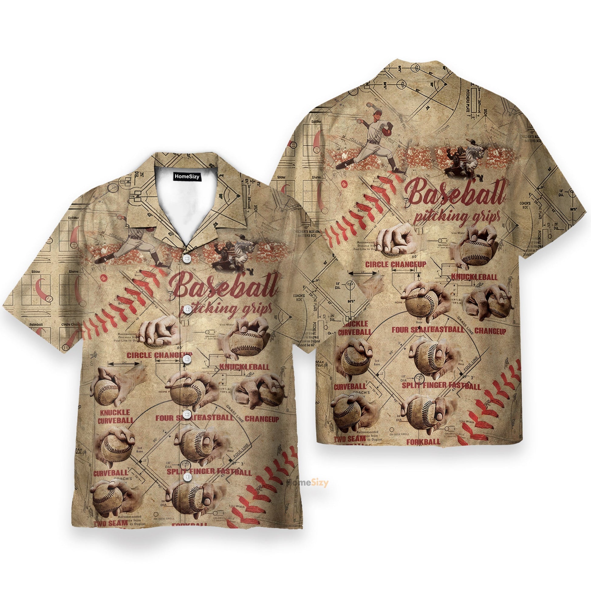 Baseball Pitching Grips - Hawaiian Shirt