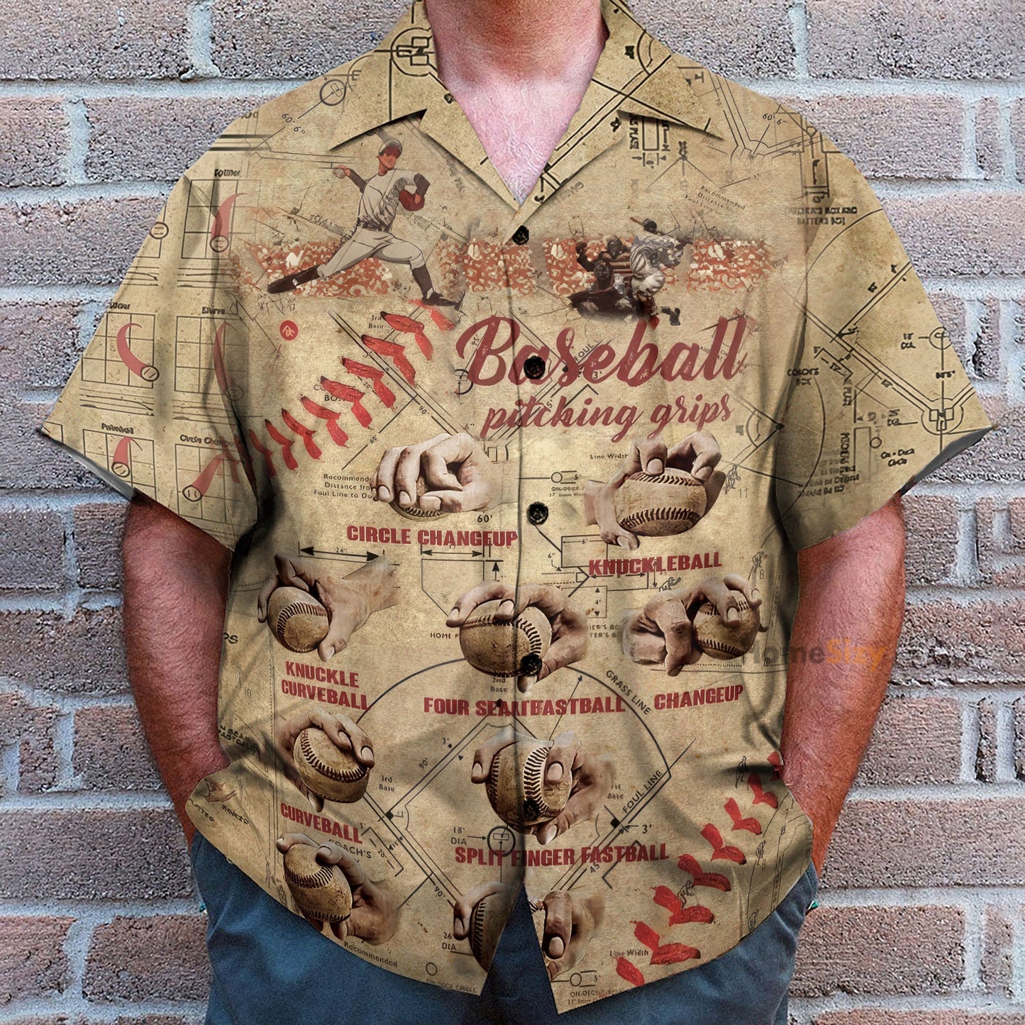 Baseball Pitching Grips - Hawaiian Shirt