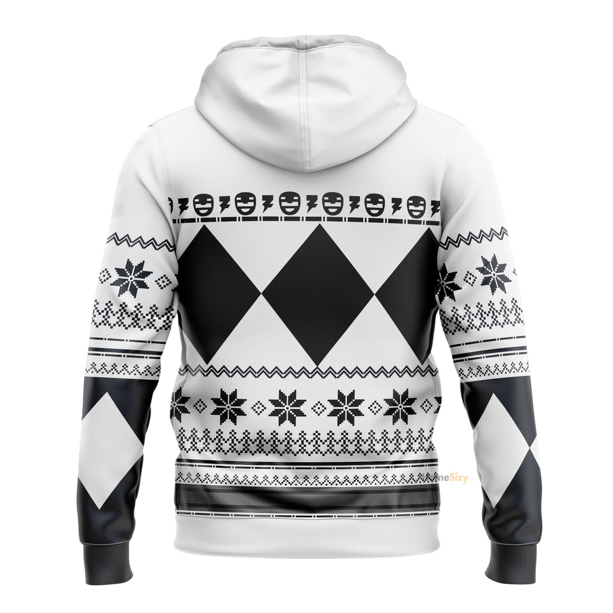 White Mighty Morphin Power Rangers V1 - Cosplay Costume Hoodie QT211320