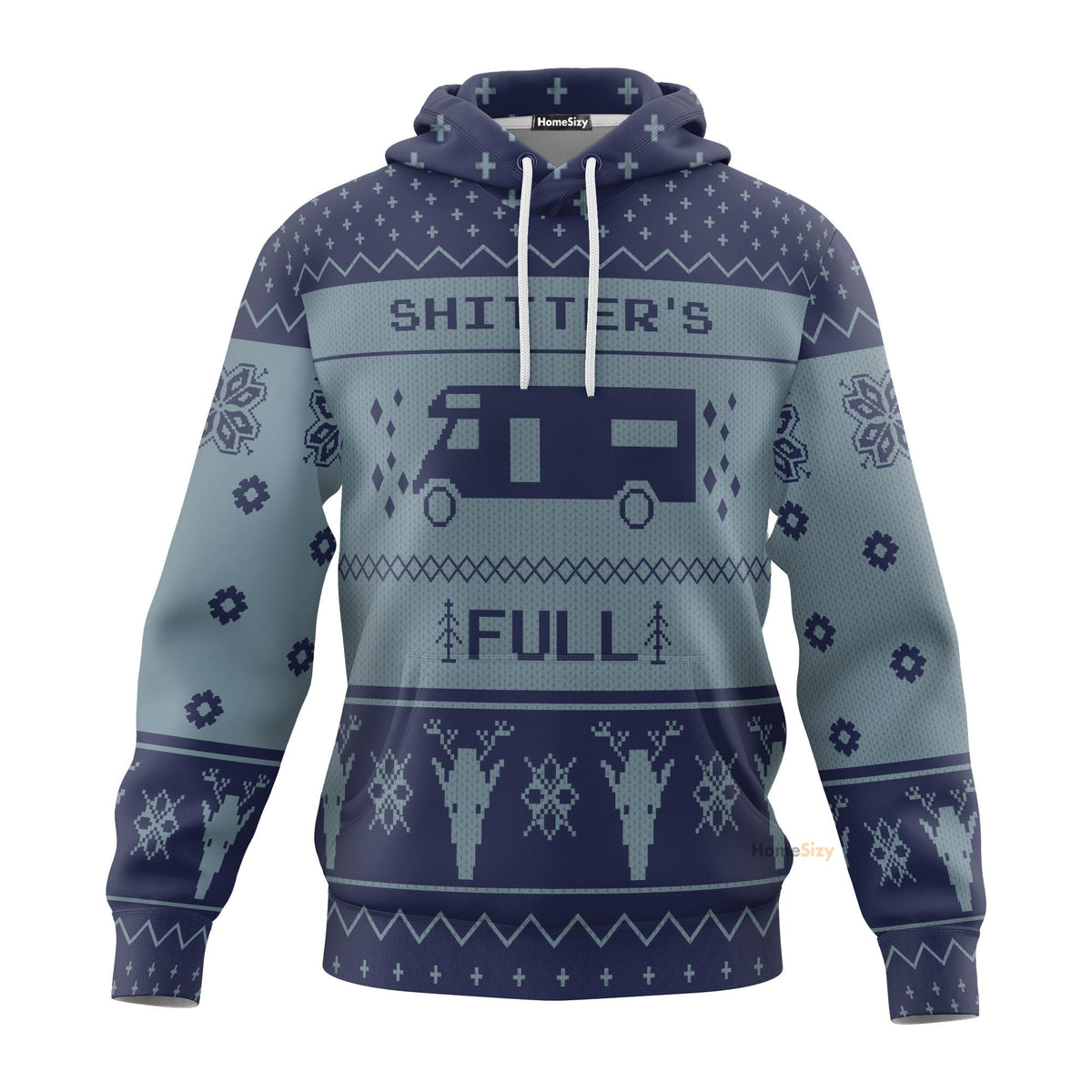 Shitters Christmas Blue Custom Cosplay Hoodie Apparel QT211394Hf