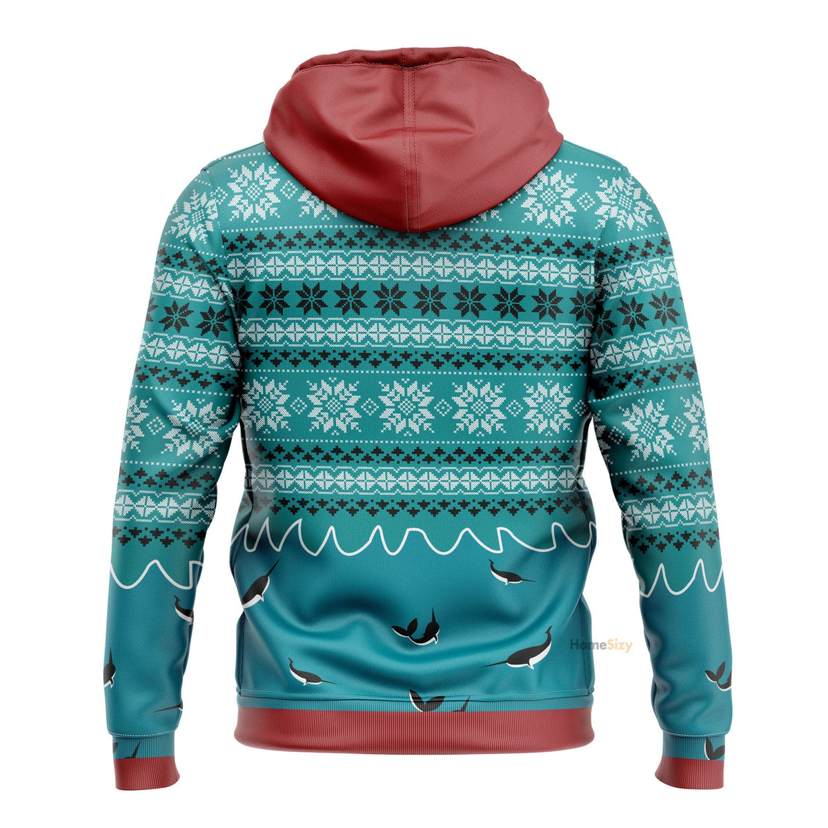 Unicorn Riding Narwhal Christmas Custom Cosplay Hoodies QT210393Hf