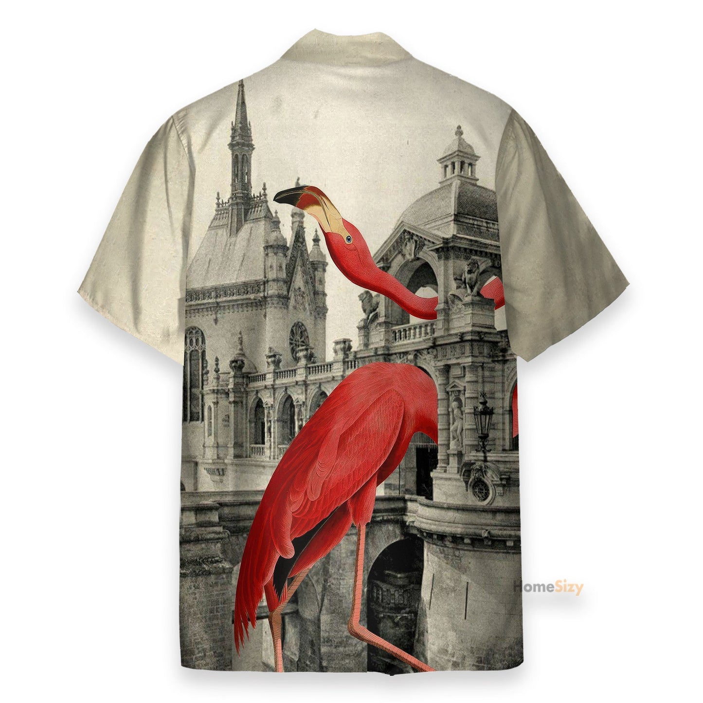 Flamingo Vintage British Style - Hawaiian Shirt