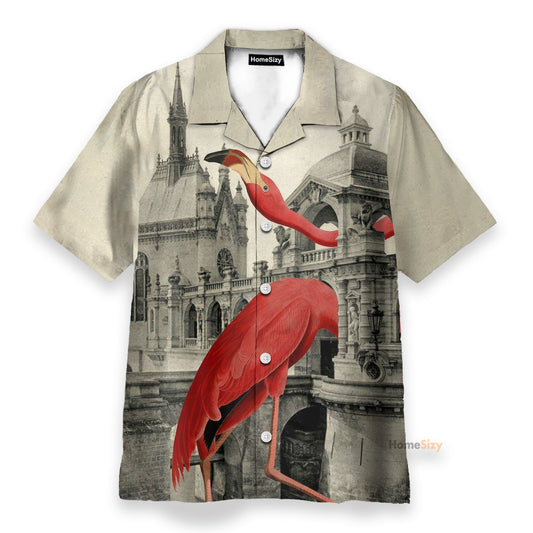 Flamingo Vintage British Style - Hawaiian Shirt