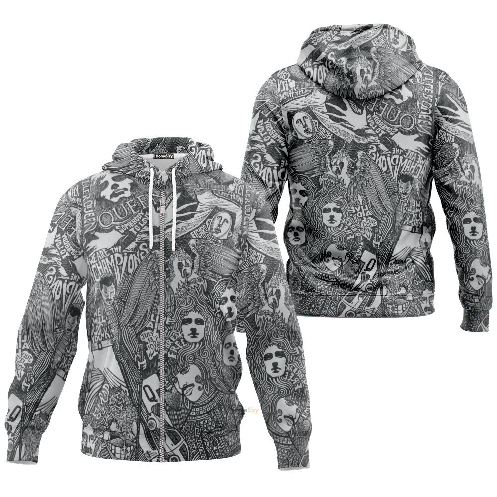 Queen Album Art Custom Hoodie QT308926