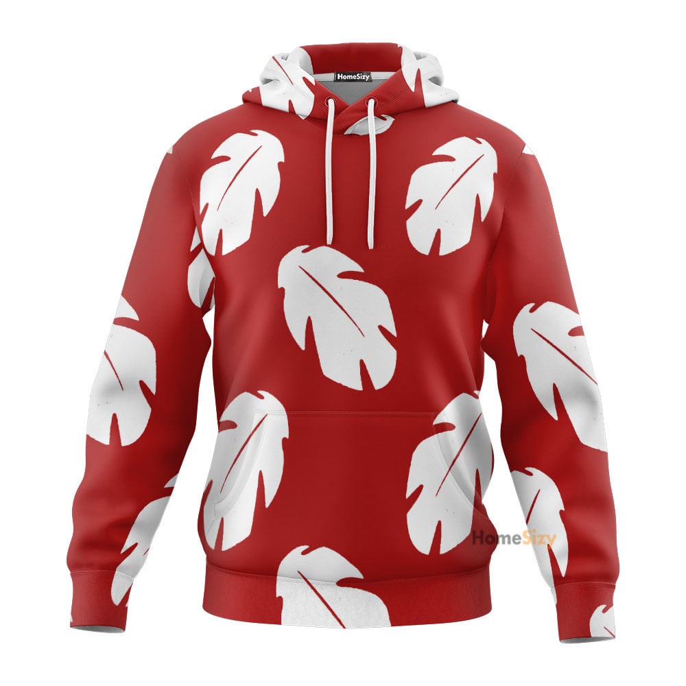 Lilo Hawaiian Floral Leaves Custom Hoodie QT207012Hf