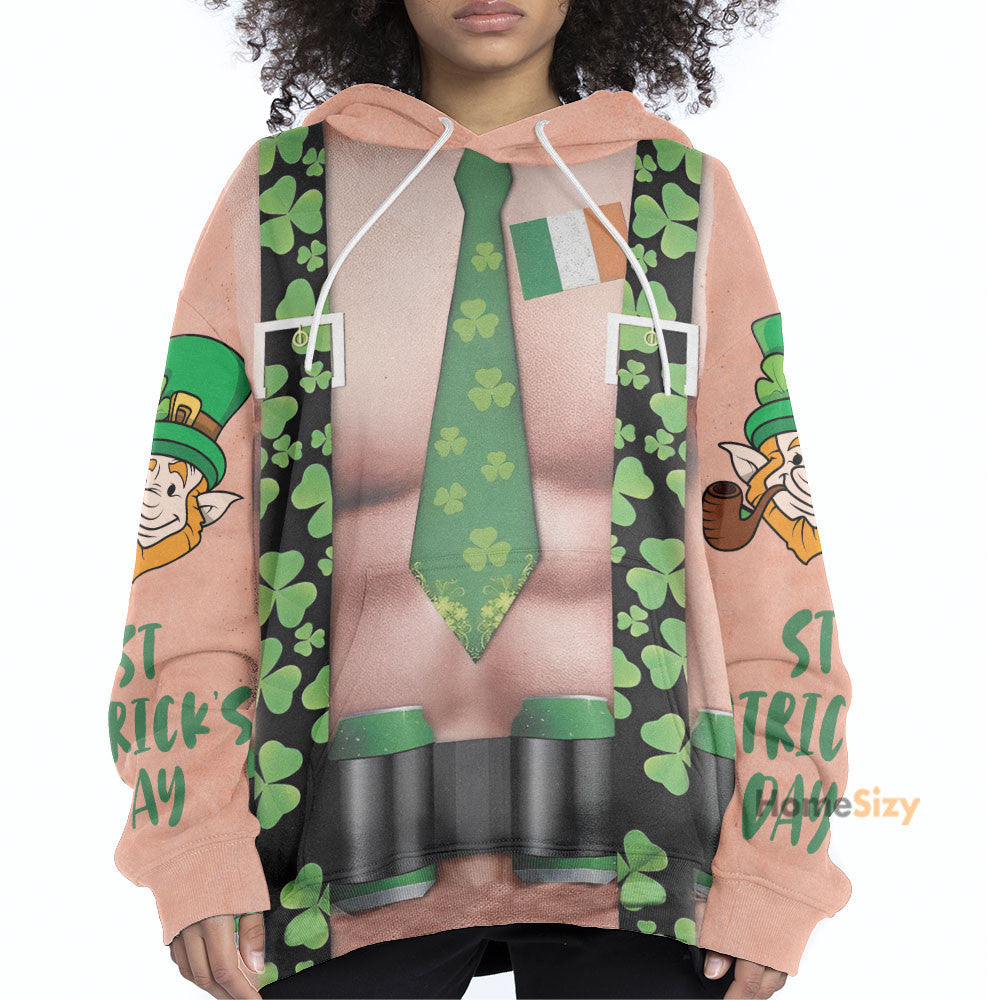 St. Patrick's Day Men Funny Ugly Custom Cosplay Costume s Hoodies