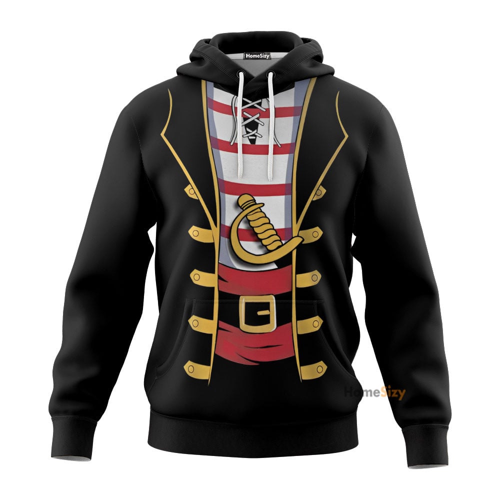 Funny Men's Pirate Custom Cosplay Costume T-shirt - Hoodies QT210706Hf